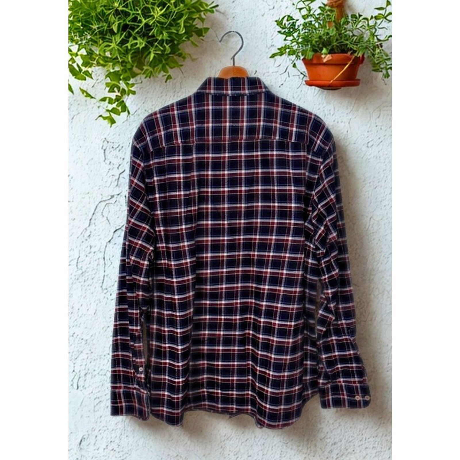 UNTUCKit UNTUCKit Hillcot Flannel Plaid Shirt XL Long Sleeve Casual Size US XL / EU 56 / 4 - 4 Thumbnail