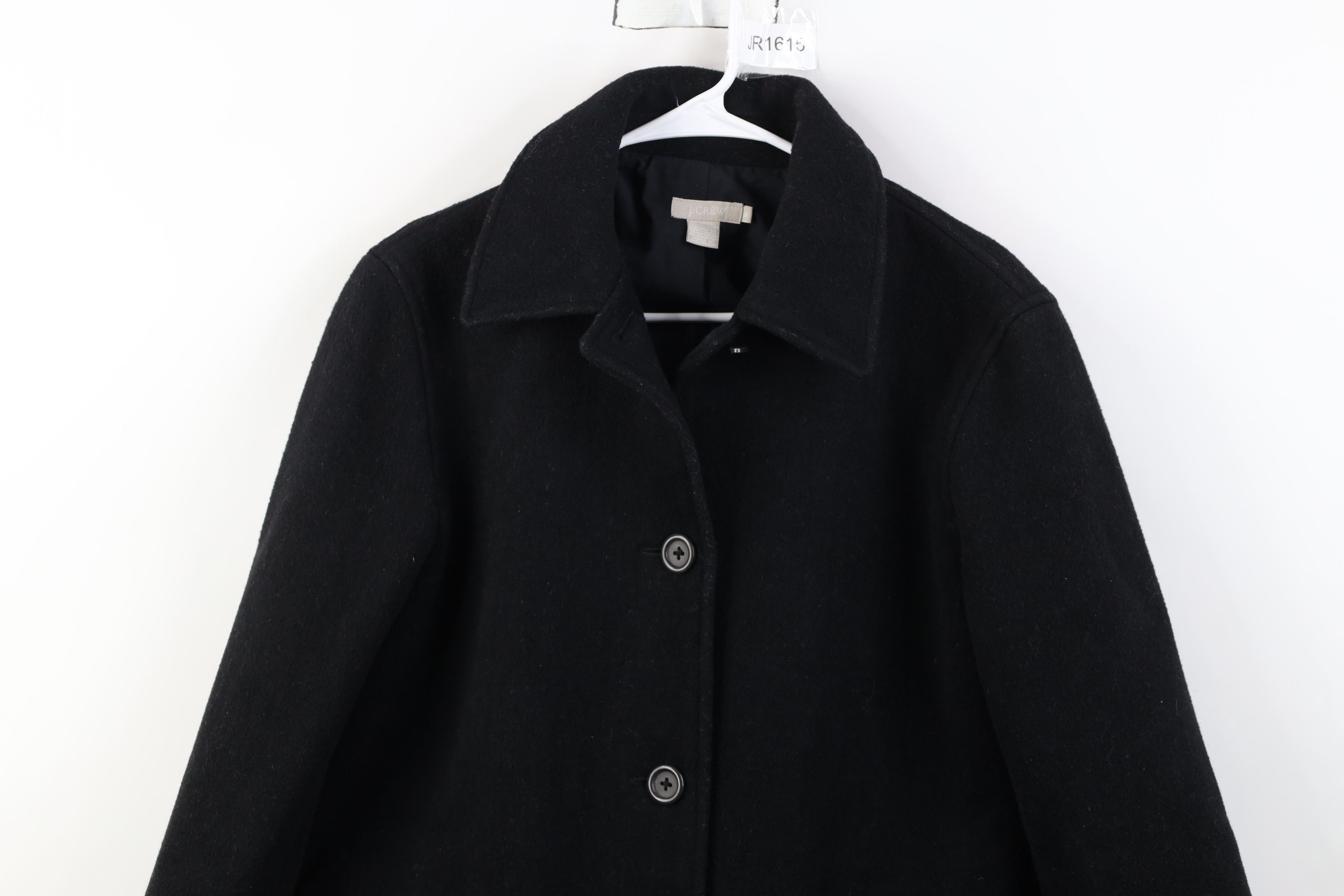J.Crew Vintage Y2K J Crew Faded Wool Button Jacket Coat Black Size M / US 6-8 / IT 42-44 - 2 Thumbnail