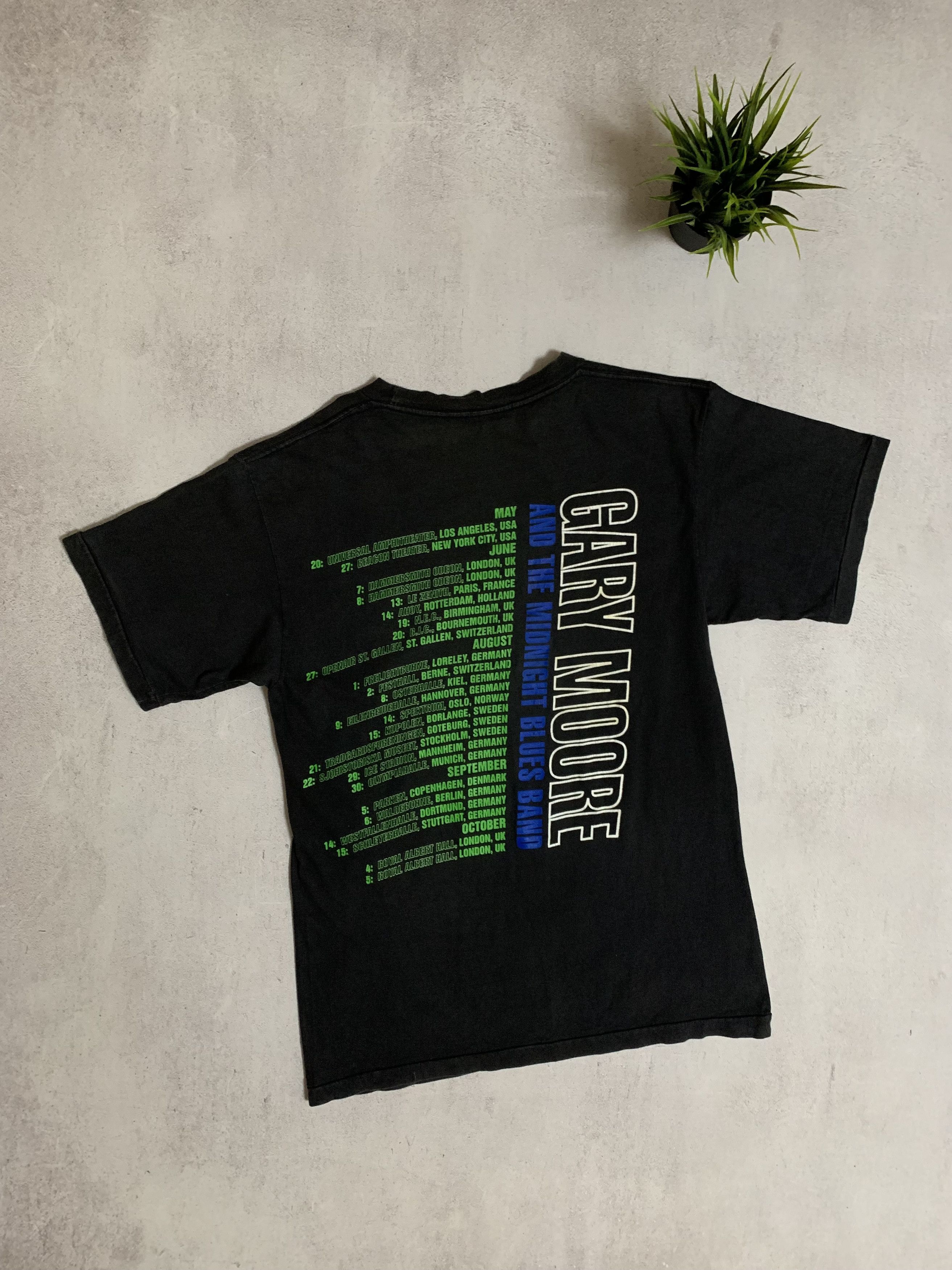 Band Tees × Vintage Vintage Gary Moore T Shirt Tee 1992 Tour Rare Size US M / EU 48-50 / 2 - 7 Thumbnail