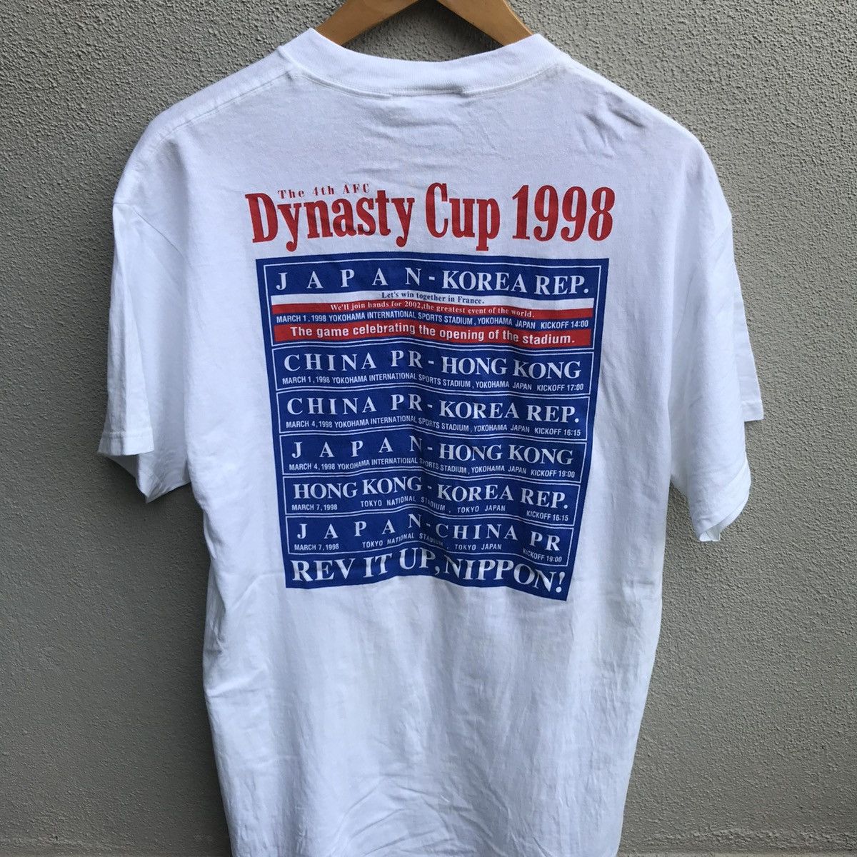 Vintage Vintage 90s JAPAN fa Dynasty cup football tee Size US L / EU 52-54 / 3 - 3 Thumbnail