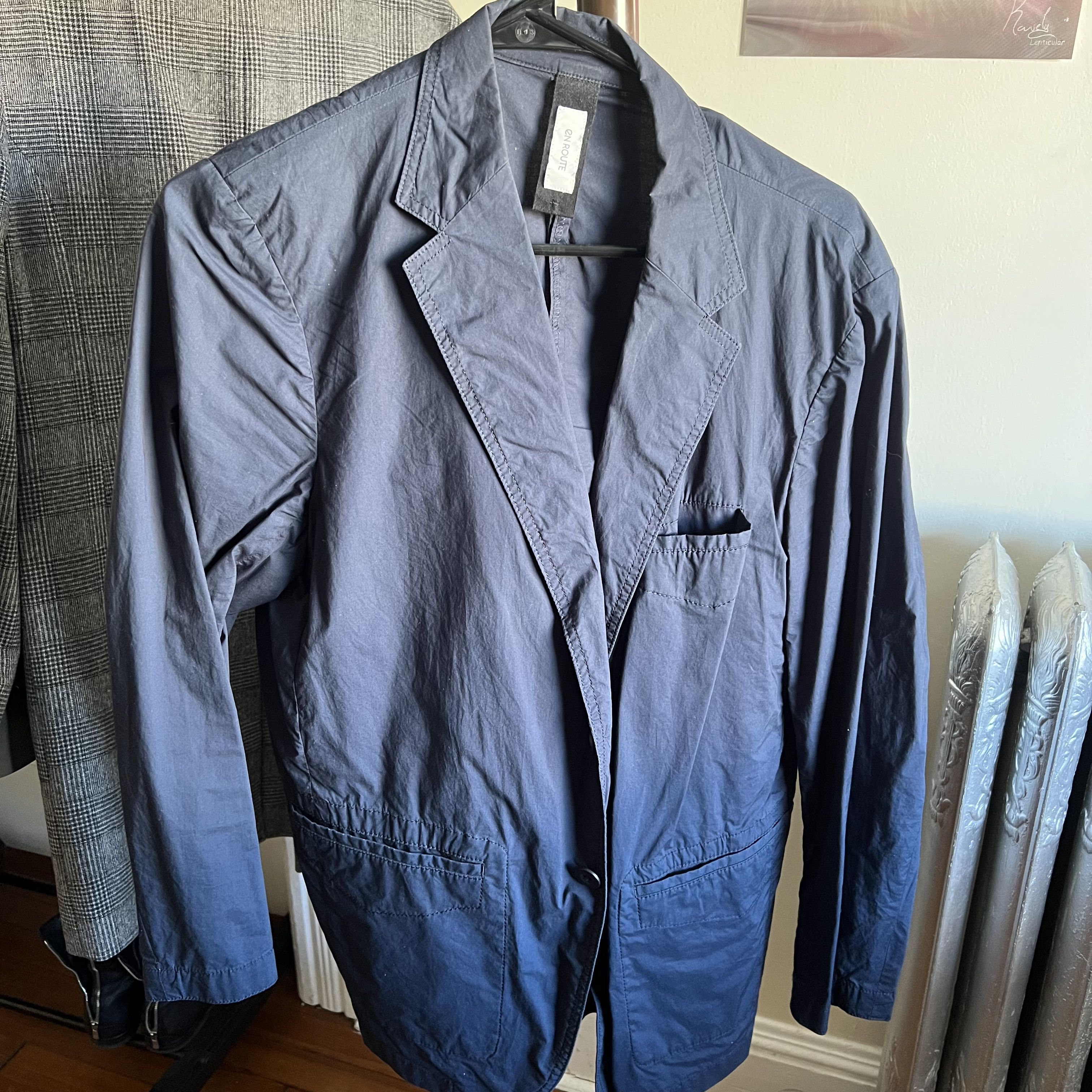 District UNITED ARROWS en Route x District >$200 typewriter 2B jacket / Navy / Sz 3 Size US M / EU 48-50 / 2 - 3 Thumbnail