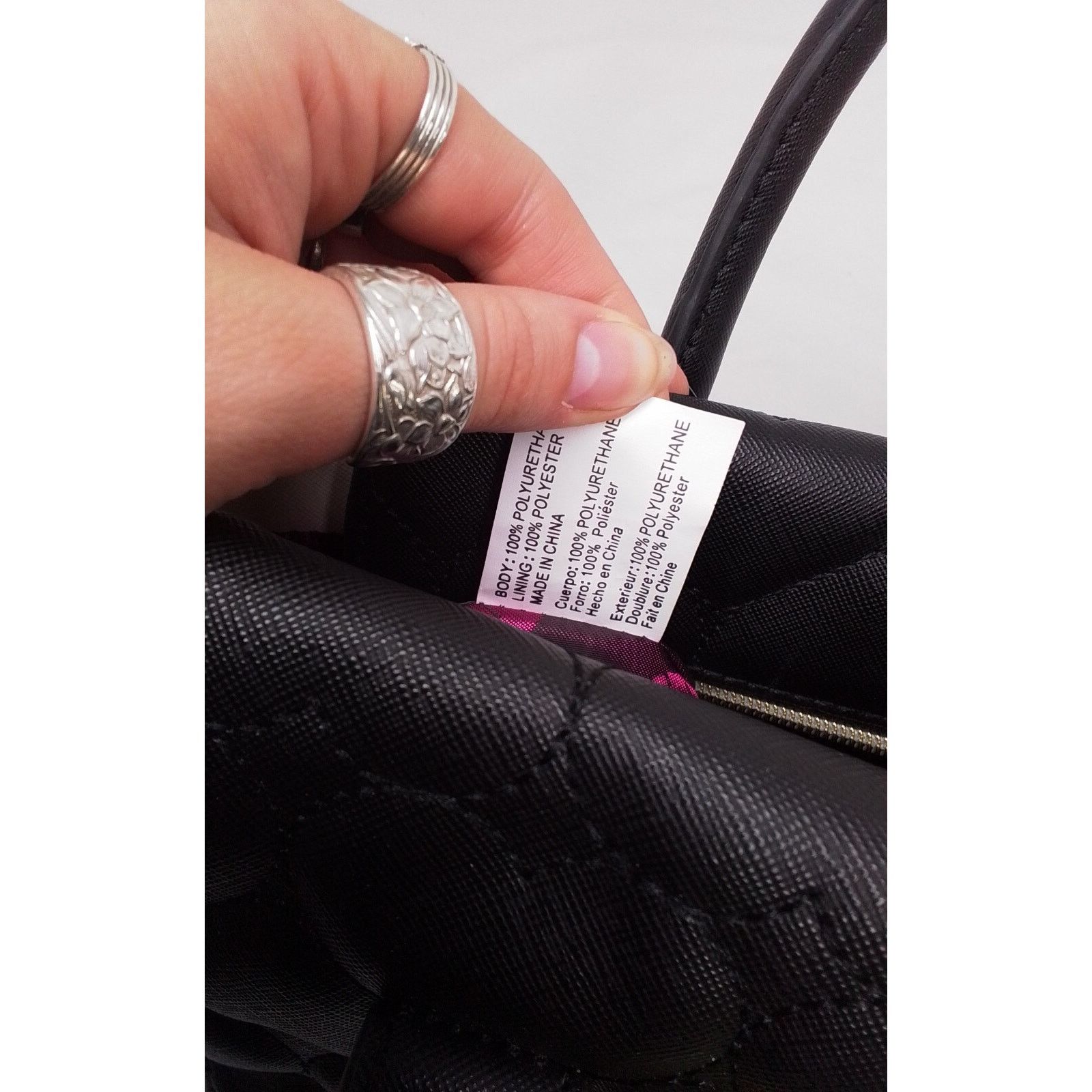 Betsey Johnson Betsey Johnson Bow Handbag Black &White w/ Bow #J2091 Size ONE SIZE - 7 Thumbnail