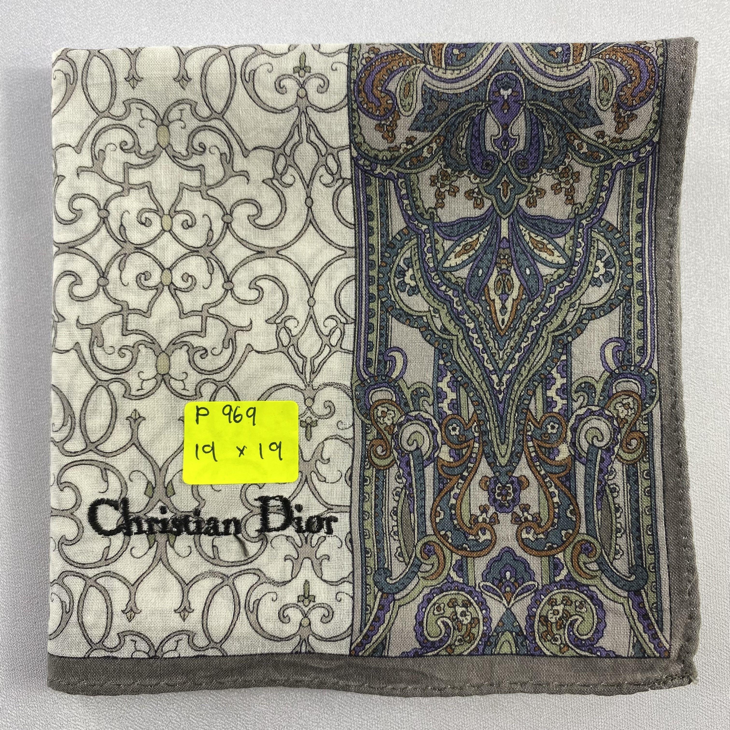 Vintage Christian Dior Monsieur Handkerchief / Neckerchief-P969 Size ONE SIZE - 5 Thumbnail