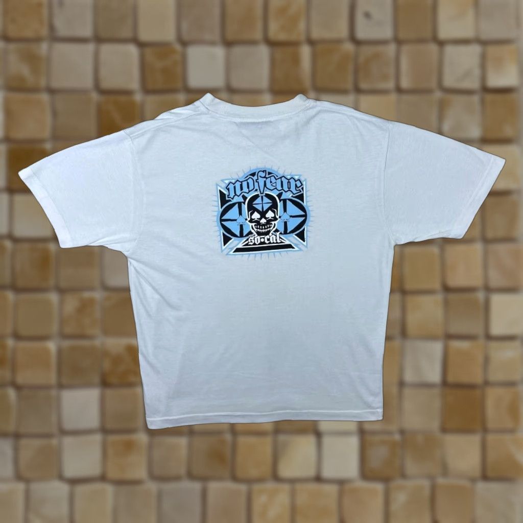 No Fear No Fear “So-Cal” Skater Y2K Logo Spellout Graphic White T-Shirt M Size US M / EU 48-50 / 2 - 1 Thumbnail