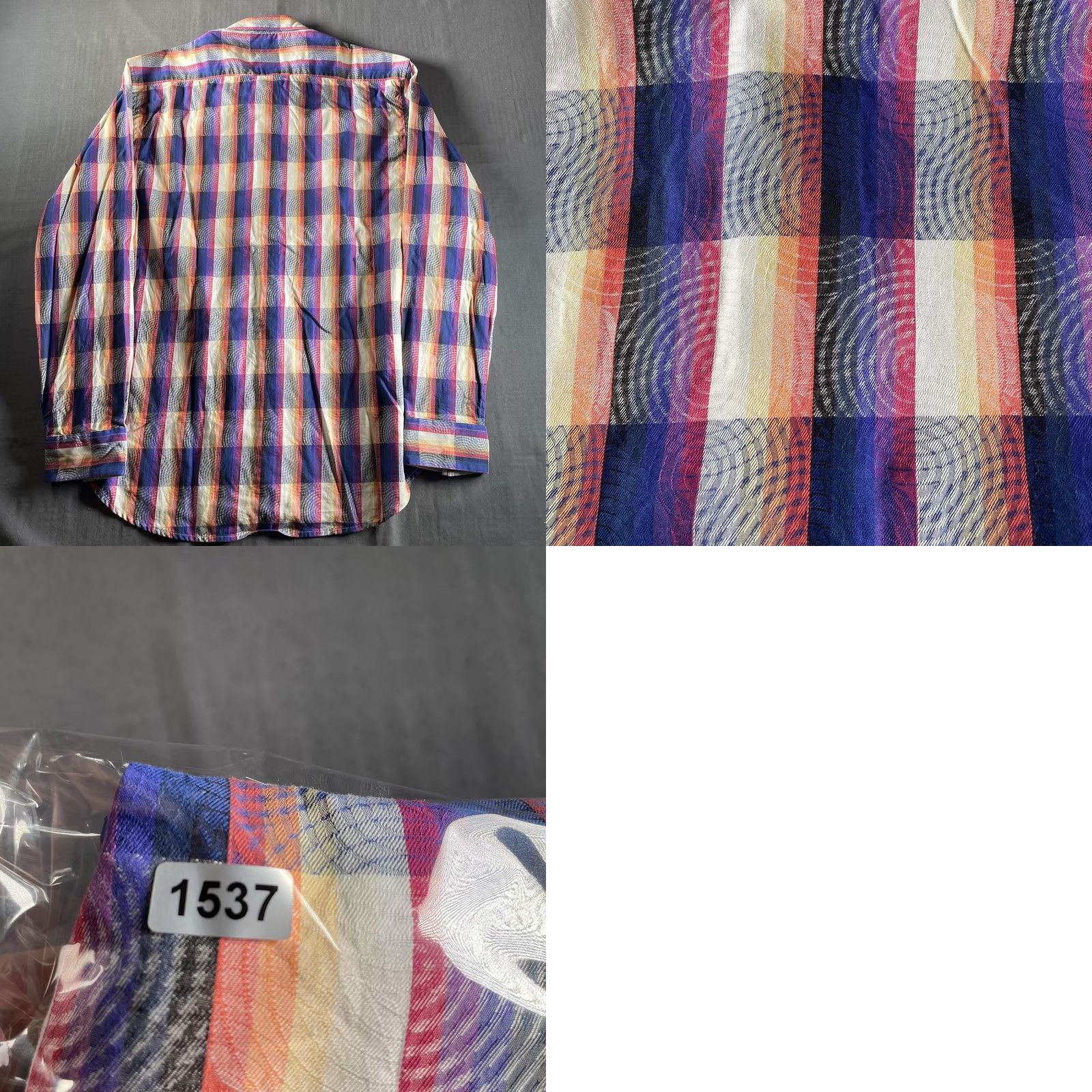 Robert Graham Robert Graham Shirt Mens Large Multicolor Plaid Classic Fit Long Sleeve Cotton Shirt Size US L / EU 52-54 / 3 - 8 Thumbnail