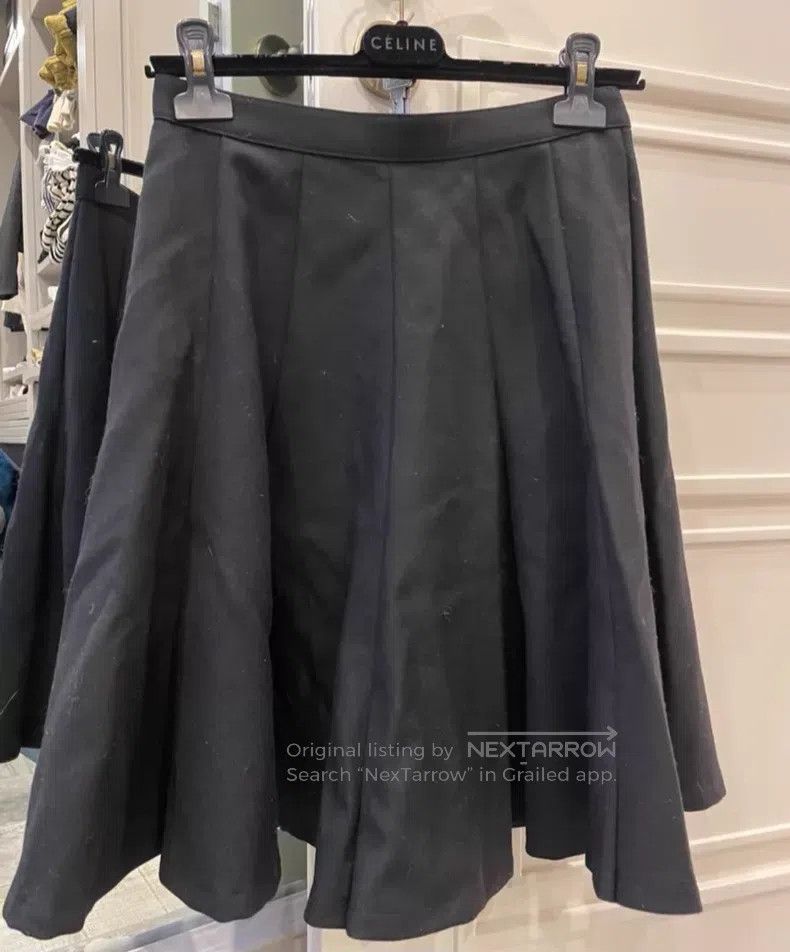 Junya Watanabe Junya Watanabe size S Black Wool Skirt Size 23" - 4 Thumbnail