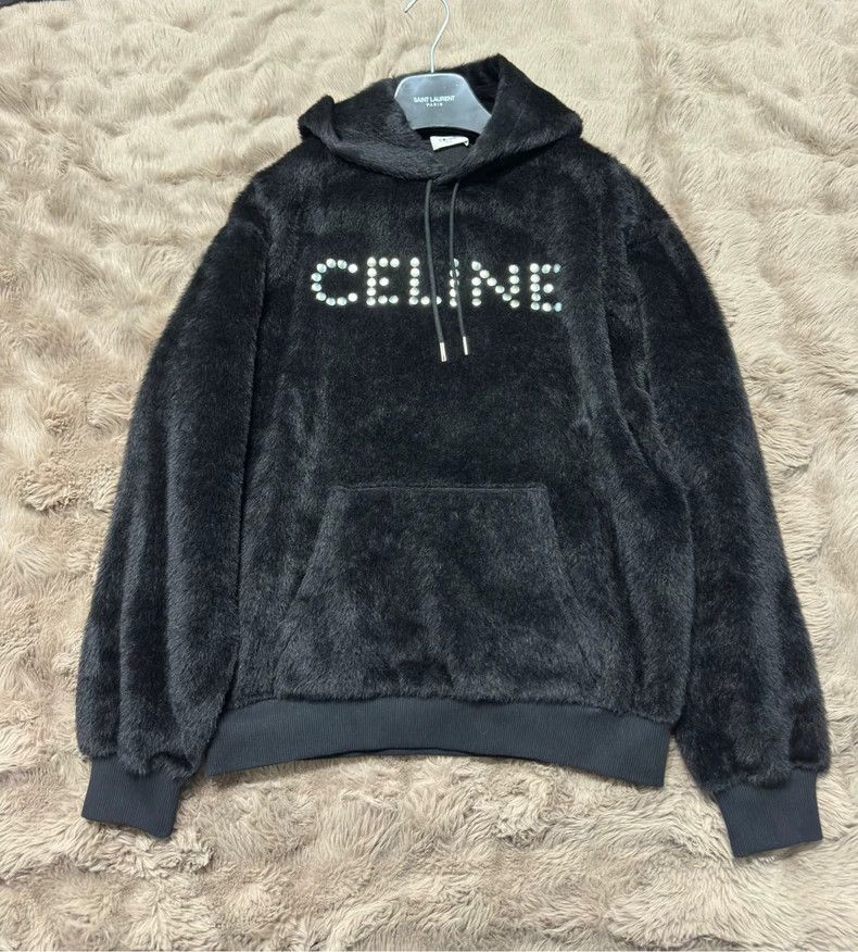 Celine Celine Plush Logo Hoodie Size US S / EU 44-46 / 1 - 1 Thumbnail