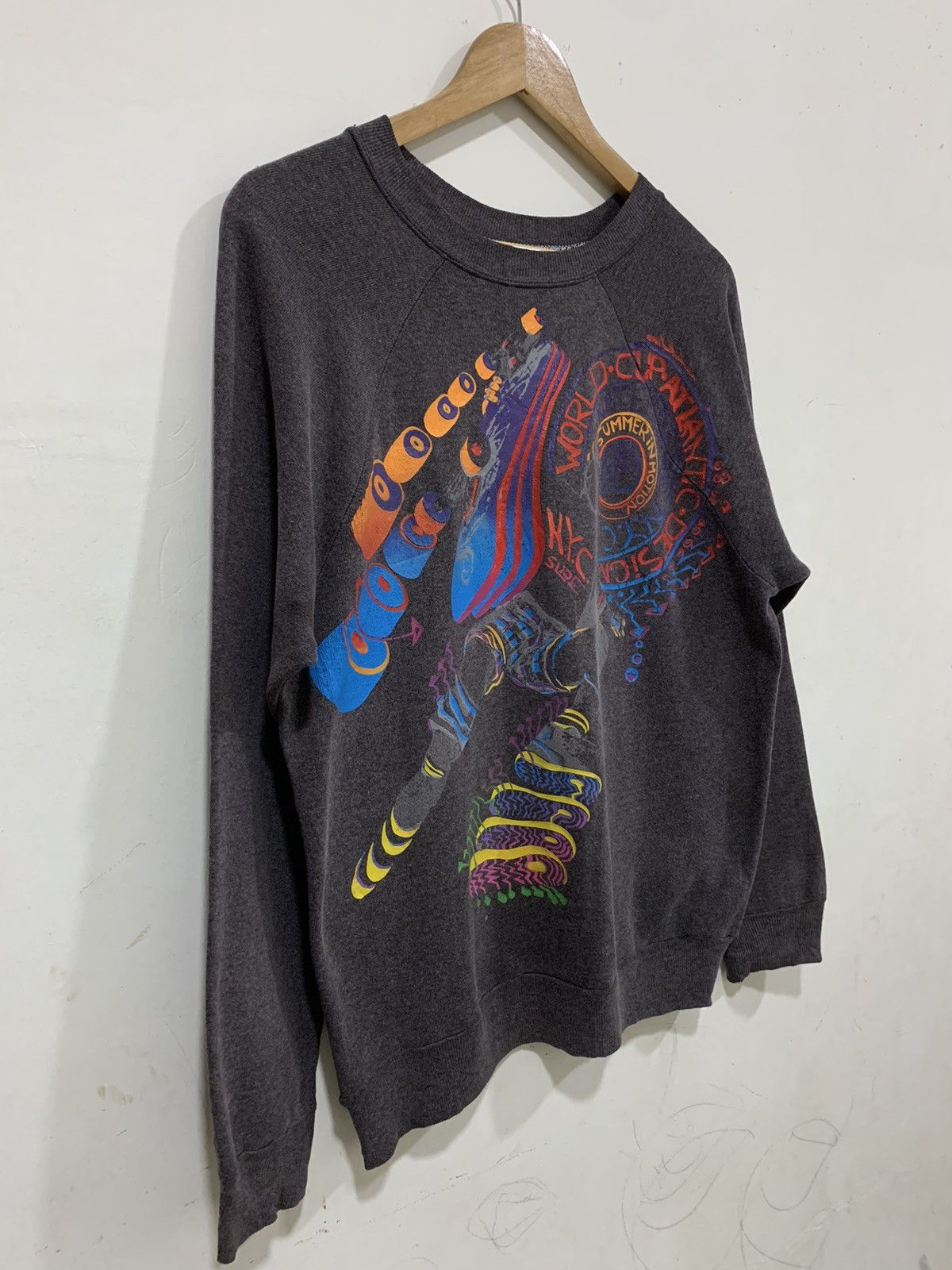 Other Vintage 80s Skateboard nyc slide sweatshirt Size US L / EU 52-54 / 3 - 3 Thumbnail