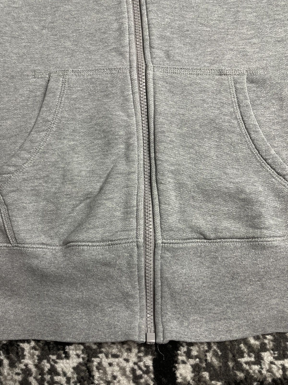 Nike × Vintage Vintage 90’s Nike Full Zip Basic Gray Hoodie Size US M / EU 48-50 / 2 - 3 Thumbnail