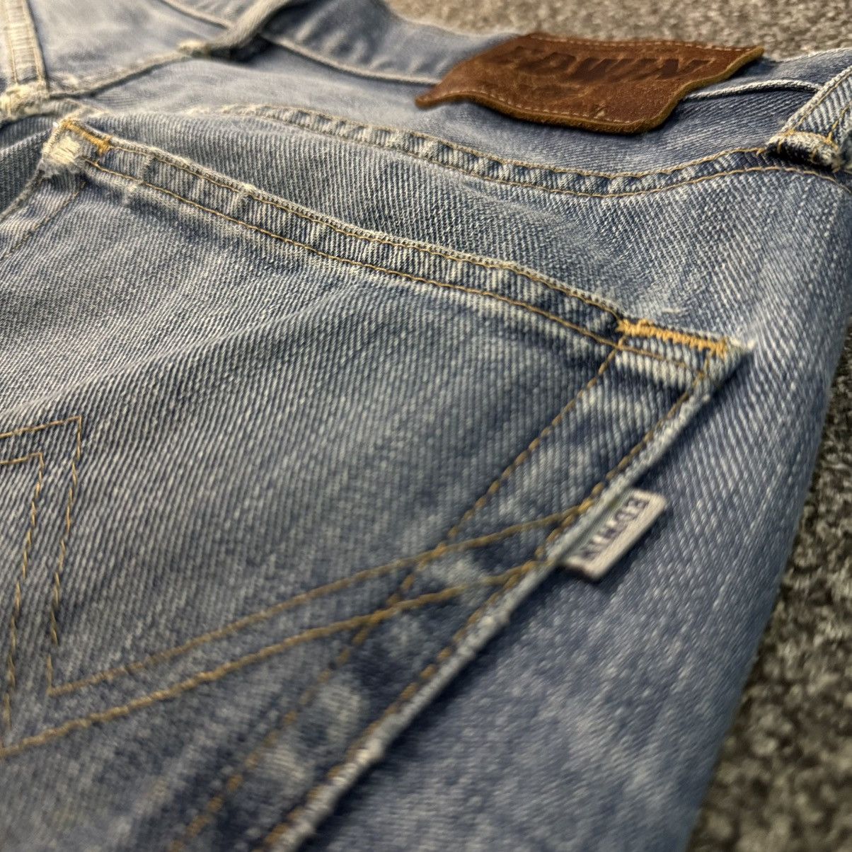 14th Addiction Vintage Japanese Edwin 404 Distressed Aging Faded Denim W34 Size US 34 / EU 50 - 9 Thumbnail