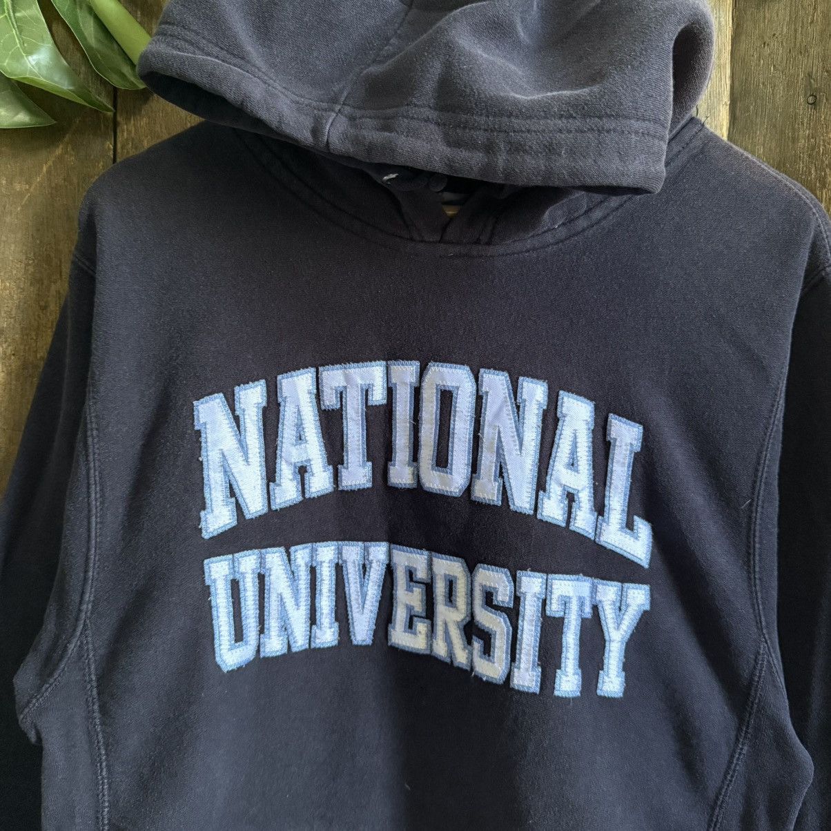 Vintage Vintage National University Hoodie Size US M / EU 48-50 / 2 - 2 Thumbnail