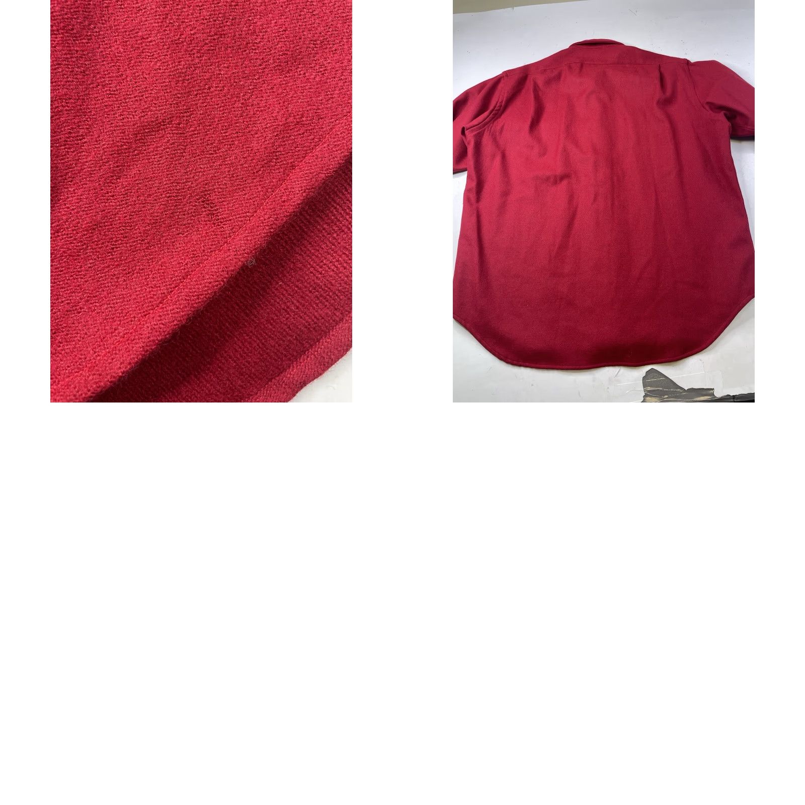 Polo Ralph Lauren VINTAGE Polo Ralph Lauren Shirt Mens XL Red Wool Flannel Heavyweight Button-Front Polo Ralph Lauren Shirt Size US XL / EU 56 / 4 - 8 Thumbnail