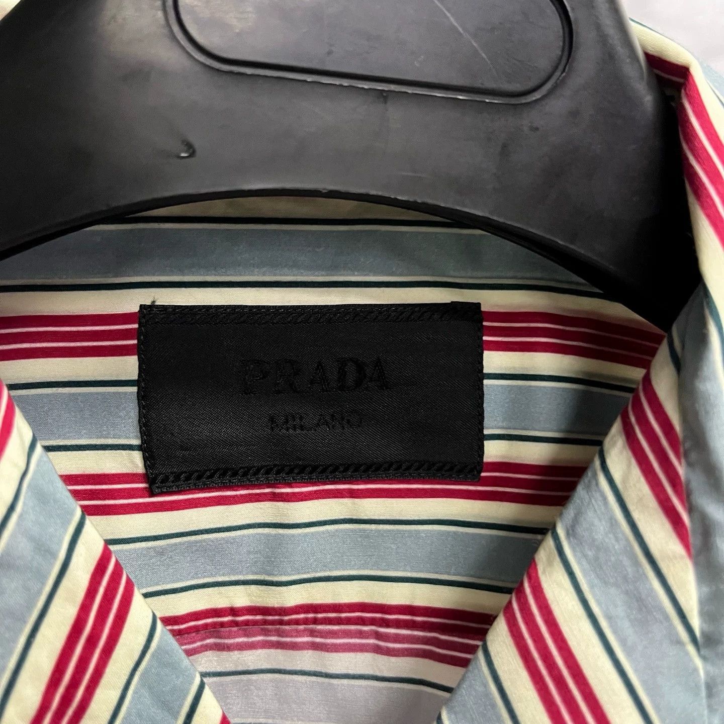 Prada Prada 2025 Stripe Cotton Bowling Collar Shirt Size US S / EU 44-46 / 1 - 3 Thumbnail