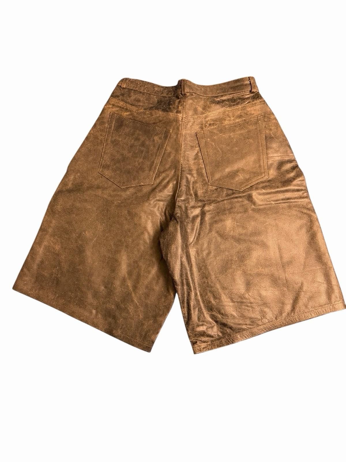 Other GV Gallery Raspberry Hills RUSTED CHOCOLATE LEATHER SHORTS Size US 30 / EU 46 - 4 Thumbnail
