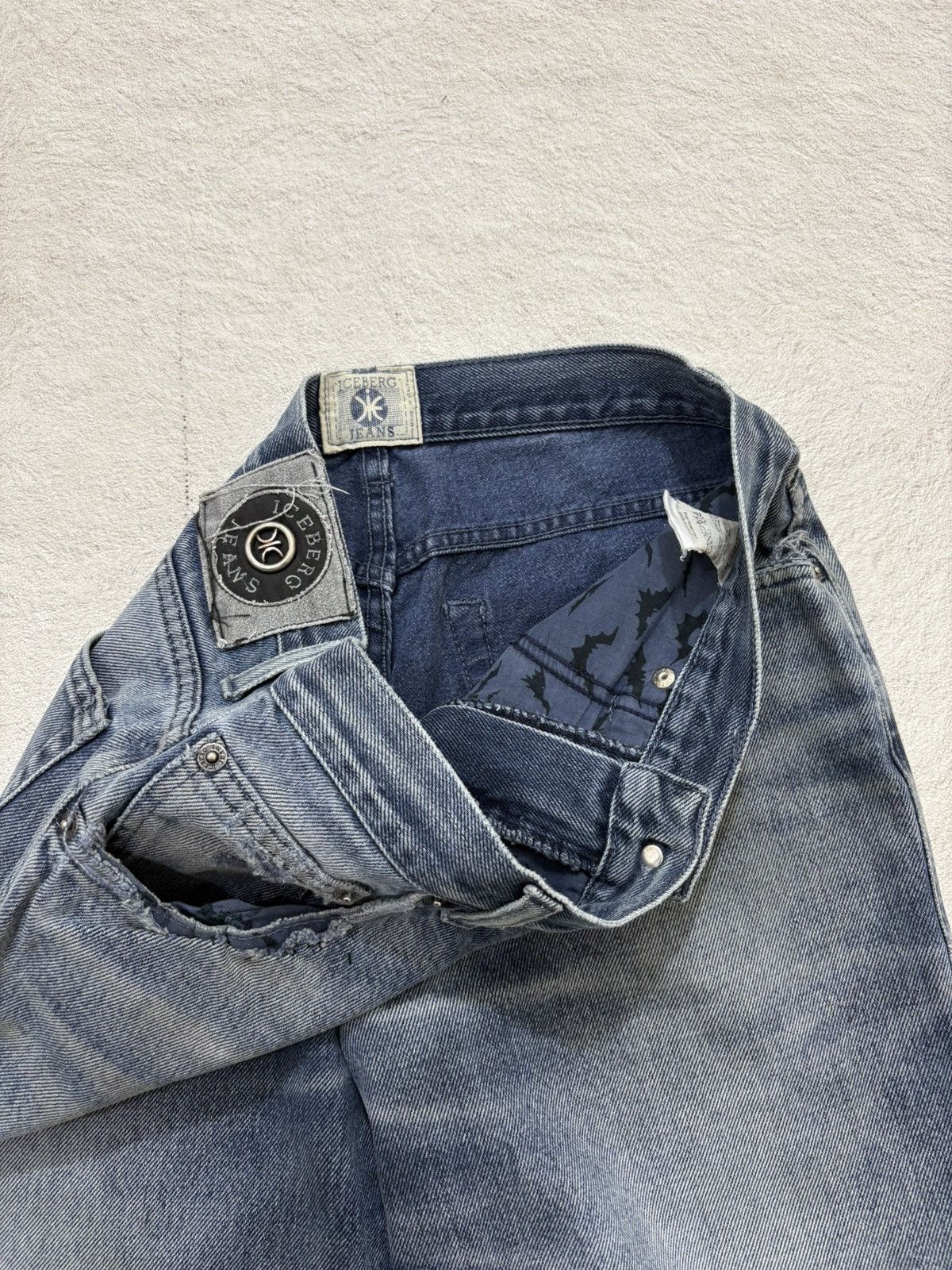 Kapital 90s Ice berg destroy wash denim y2k style Size US 30 / EU 46 - 5 Thumbnail