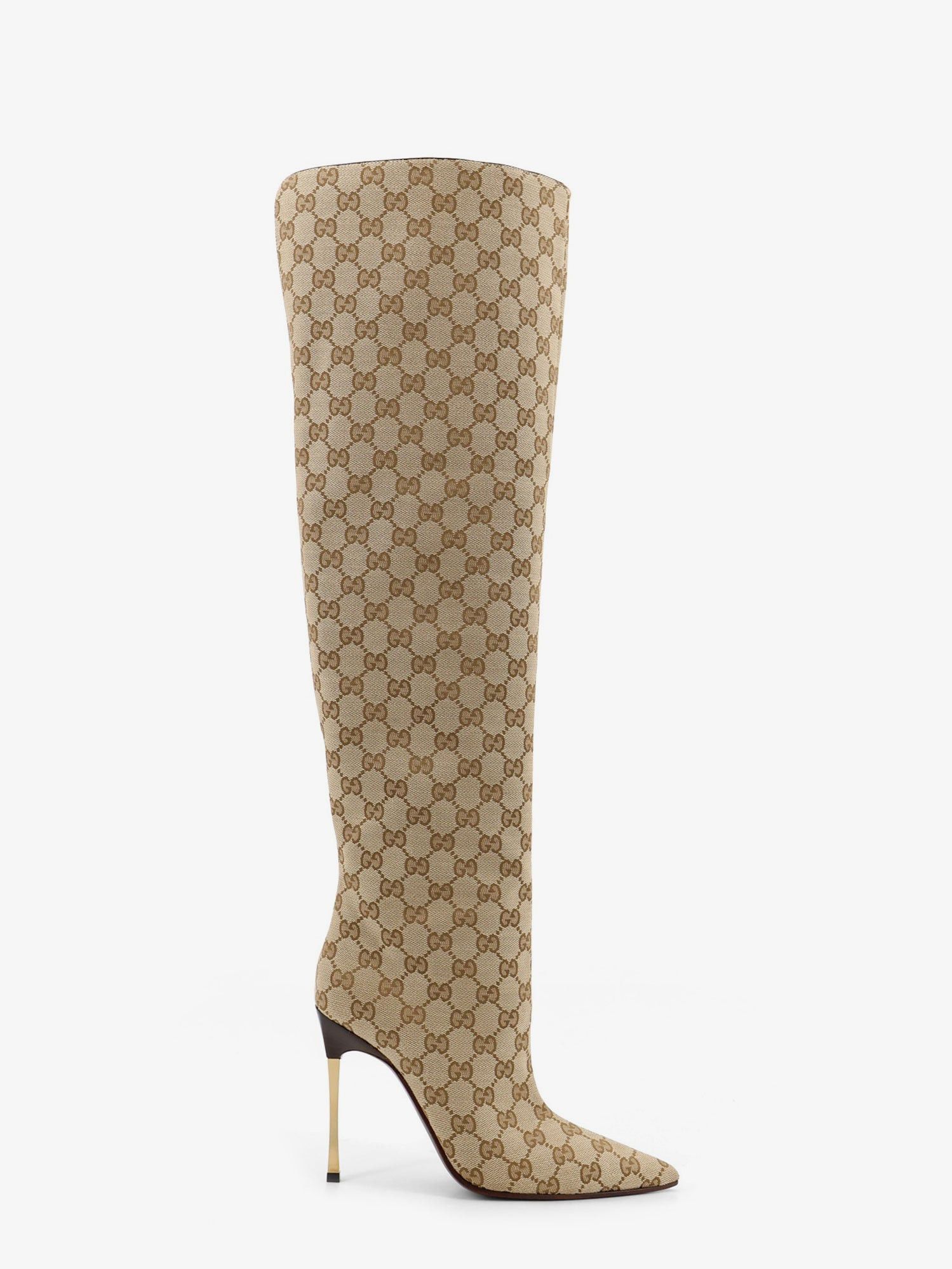 Gucci Gg Fabric Cuissardes Boots Size US 10 / IT 40 - 1 Thumbnail