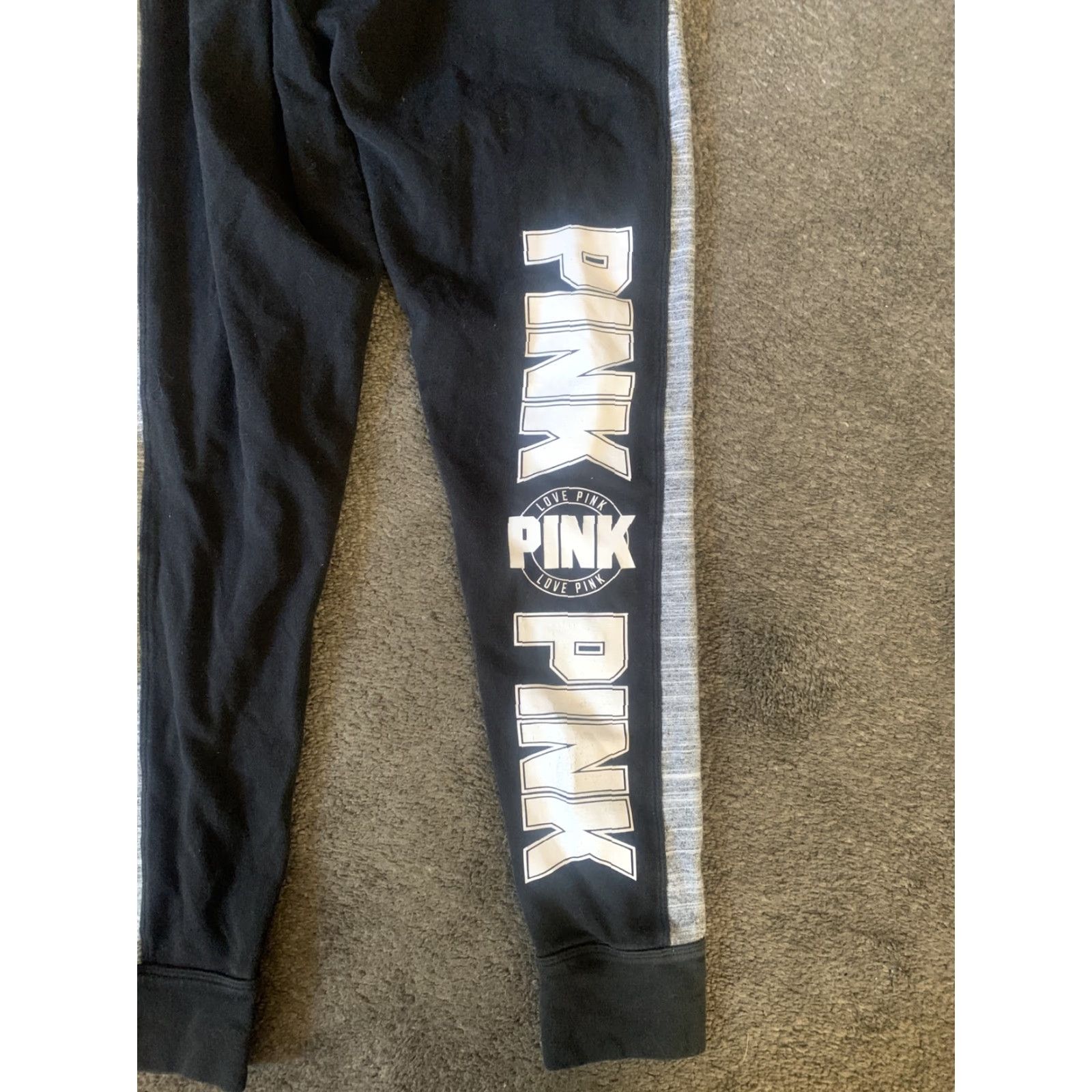 Vintage Victoria's Secret Pink Yoga Leggings Womens S Black Athletic Waist Elastic Solid Yoga Pants Size S/P Size 28" / US 6 / IT 42 - 6 Thumbnail