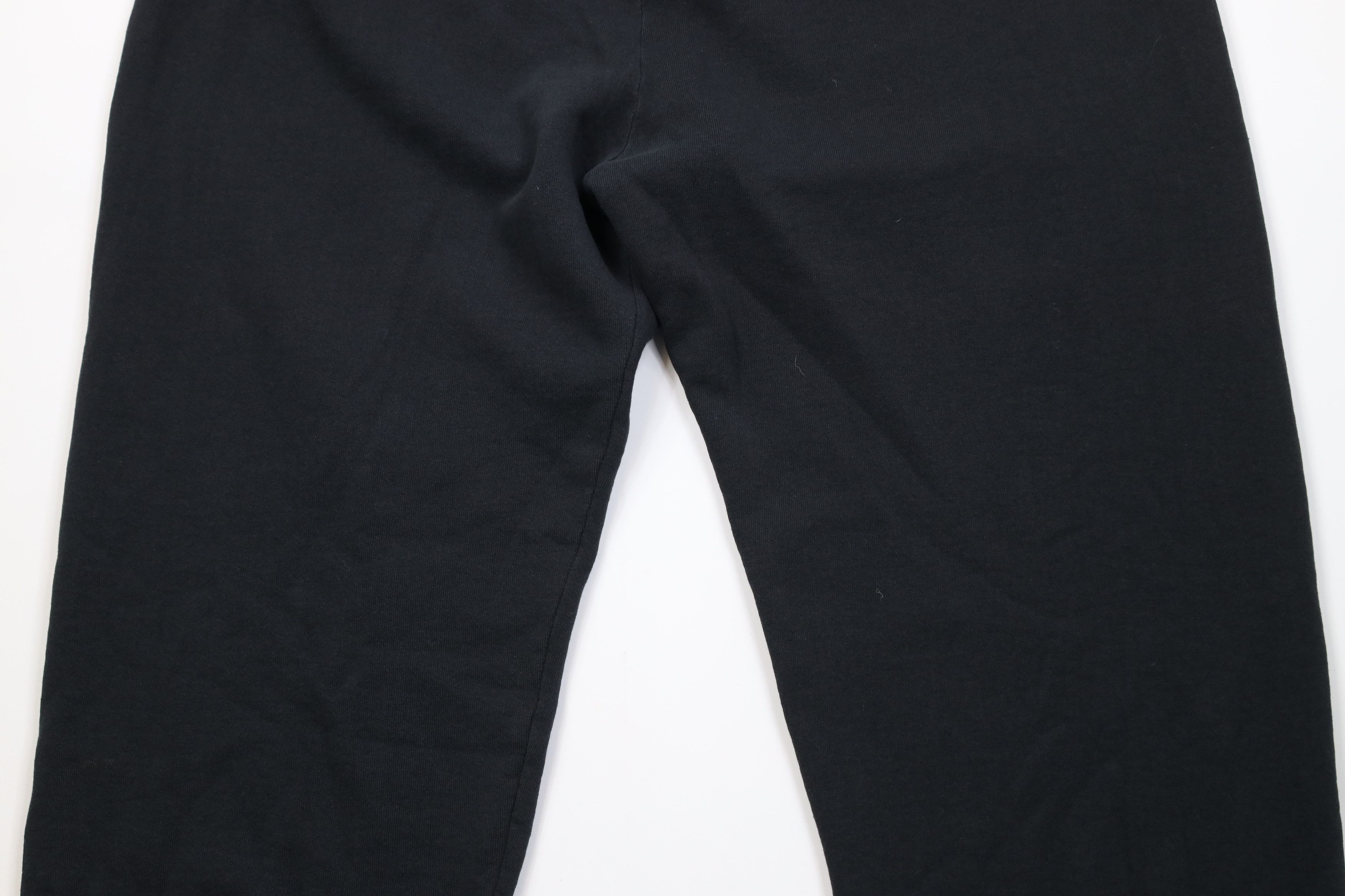 Vintage Vintage 90s Streetwear Blank Cuffed Sweatpants Joggers Black Size US 38 / EU 54 - 11 Thumbnail