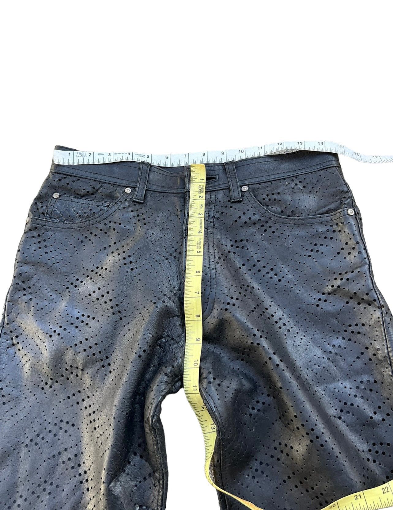 Leather Obelisk Made in Japan Black Horse Leather Pant Size US 29 - 3 Thumbnail