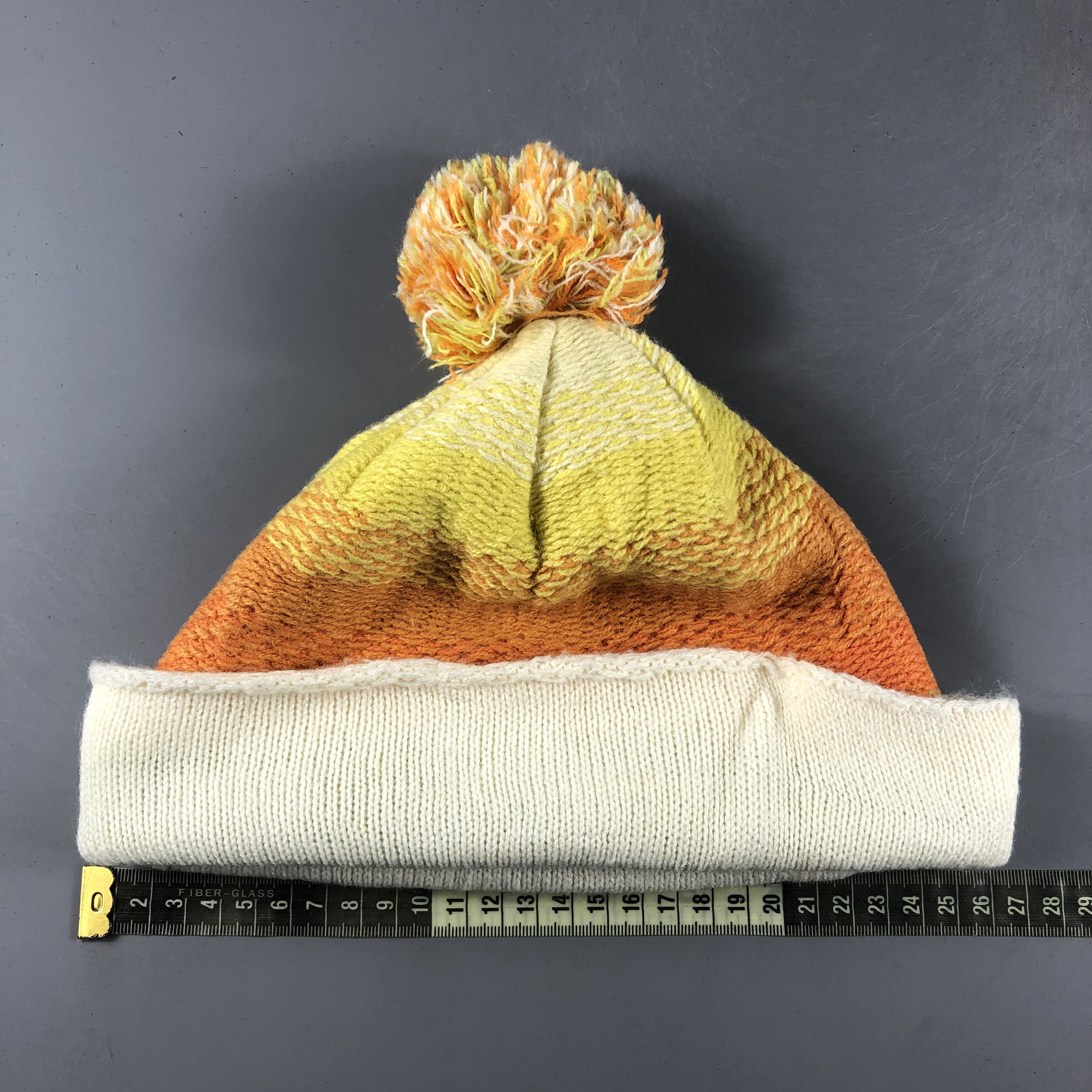 Japanese Brand × Vintage Unknown Stripe Bobble Beanie Snow Hat Snow Cap -D412 Size ONE SIZE - 3 Thumbnail