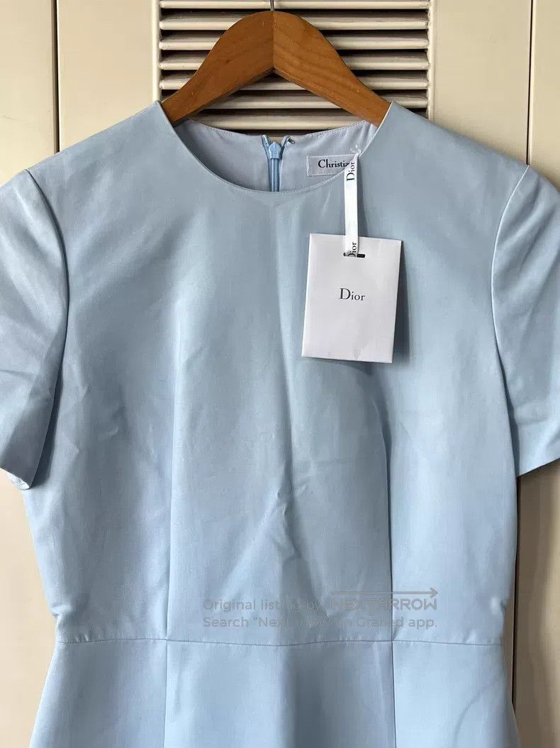 Dior Dior Light blue short-sleeved dress Size XS / US 0-2 / IT 36-38 - 3 Thumbnail