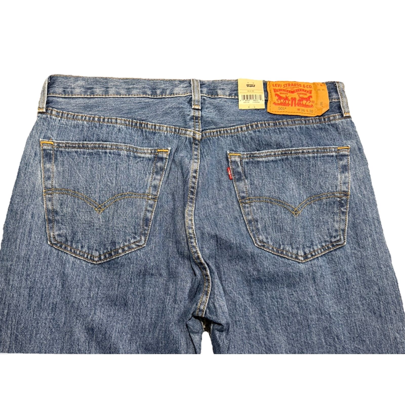 Levi's LEVI'S 501 XX Original Fit Jeans Straight Leg Button Fly Blue Denim Men's 36x29.5 Size US 36 / EU 52 - 4 Thumbnail