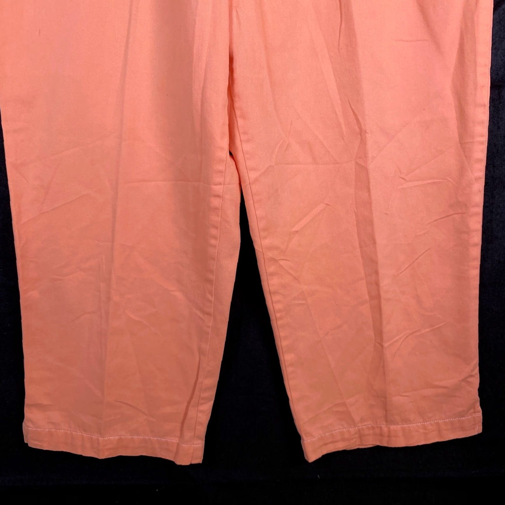 Ralph Lauren Lauren Jeans Co Womens Jeans Peach High Rise Capri Cropped 100% Cotton 12 Denim 5-Pocket Design Womens Size 34" / US 12 / IT 48 - 3 Thumbnail