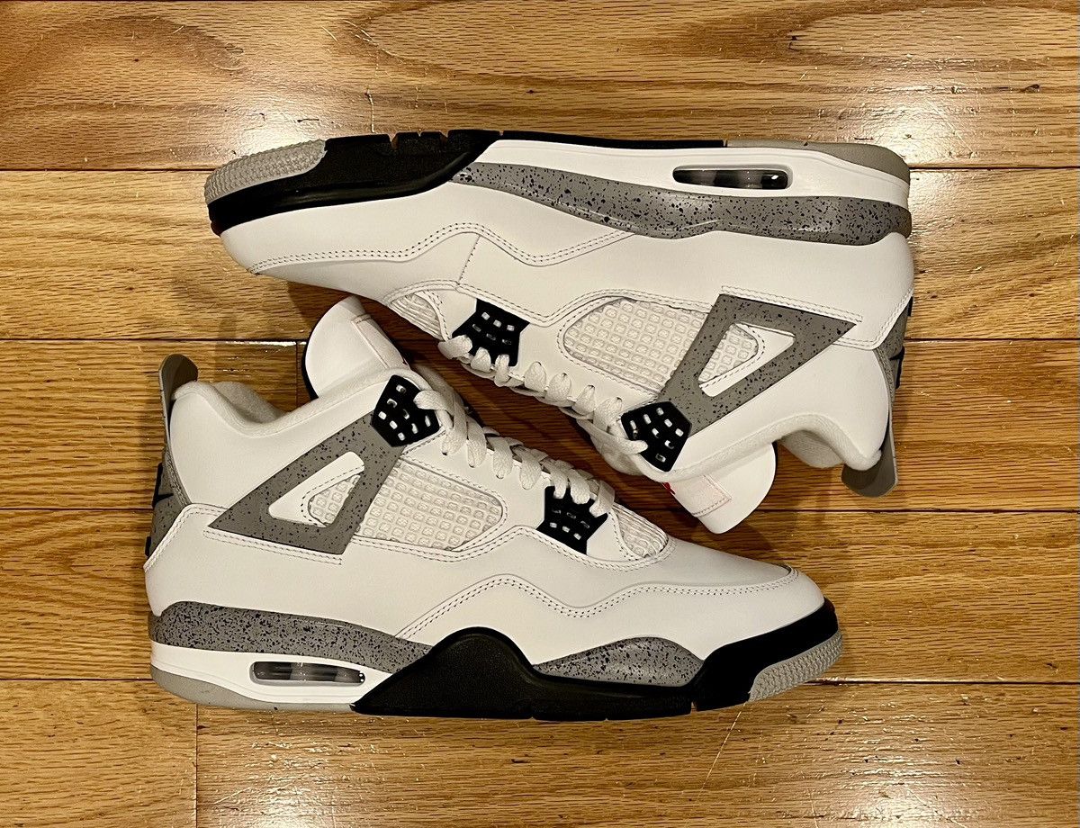 Jordan Brand × Nike Brand New-Nike Air Jordan 4 Retro White Cement 2025 Size US 11 / EU 44 - 2 Thumbnail