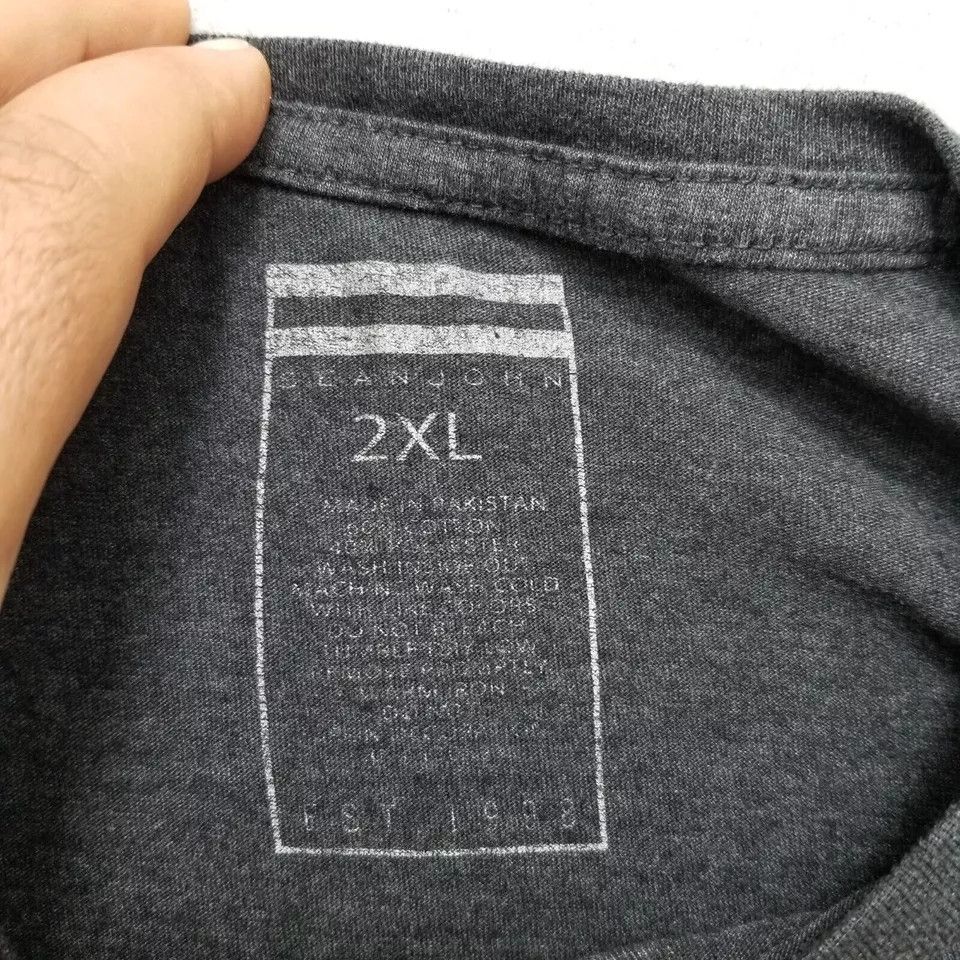 Sean John Sean John Shirt Mens 2XL Gray Short Sleeve Round Neck Size US XXL / EU 58 / 5 - 6 Thumbnail