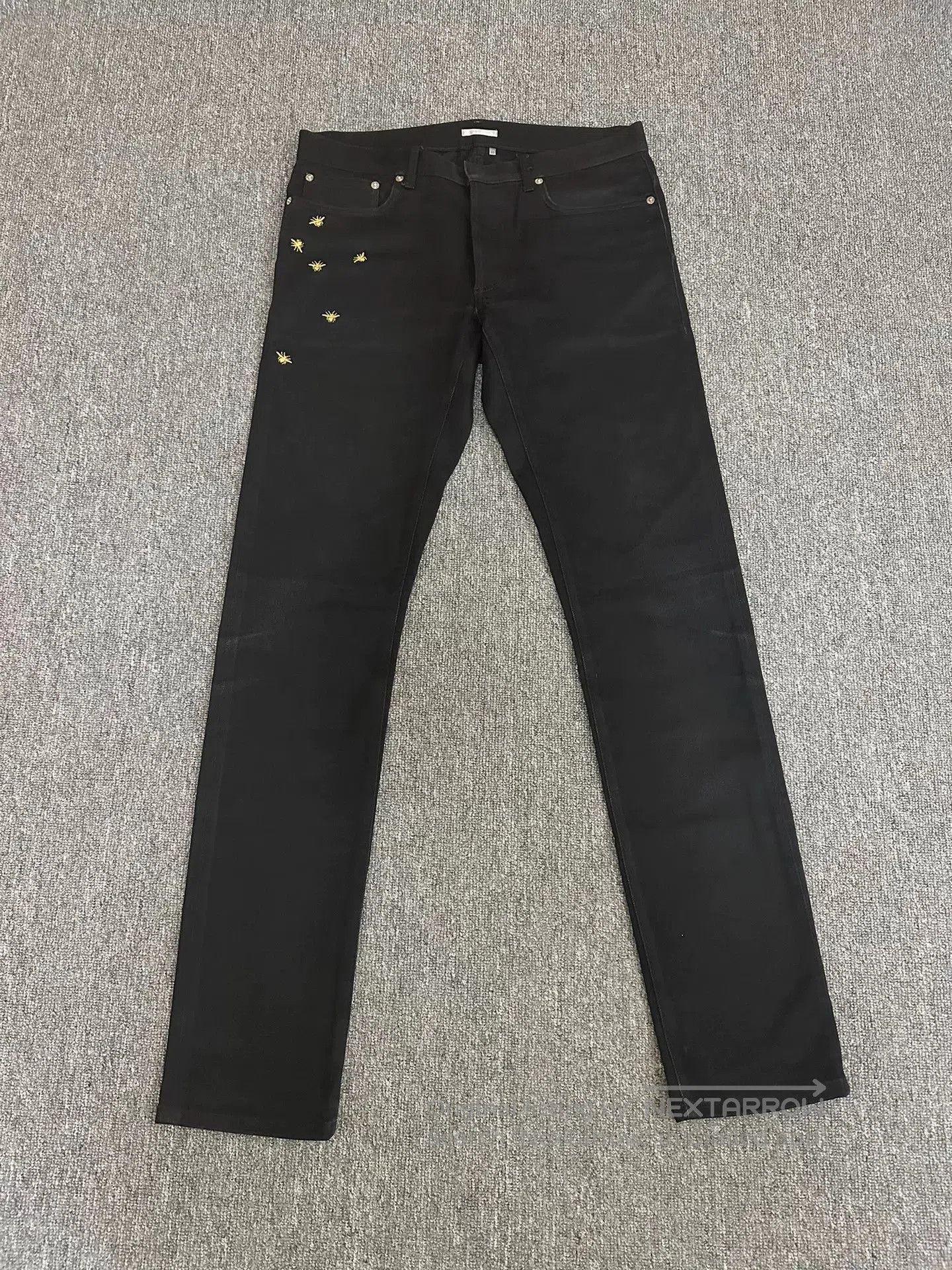 Dior Dior Limited Edition Gold Bee Jeans. Size US 32 / EU 48 - 1 Thumbnail