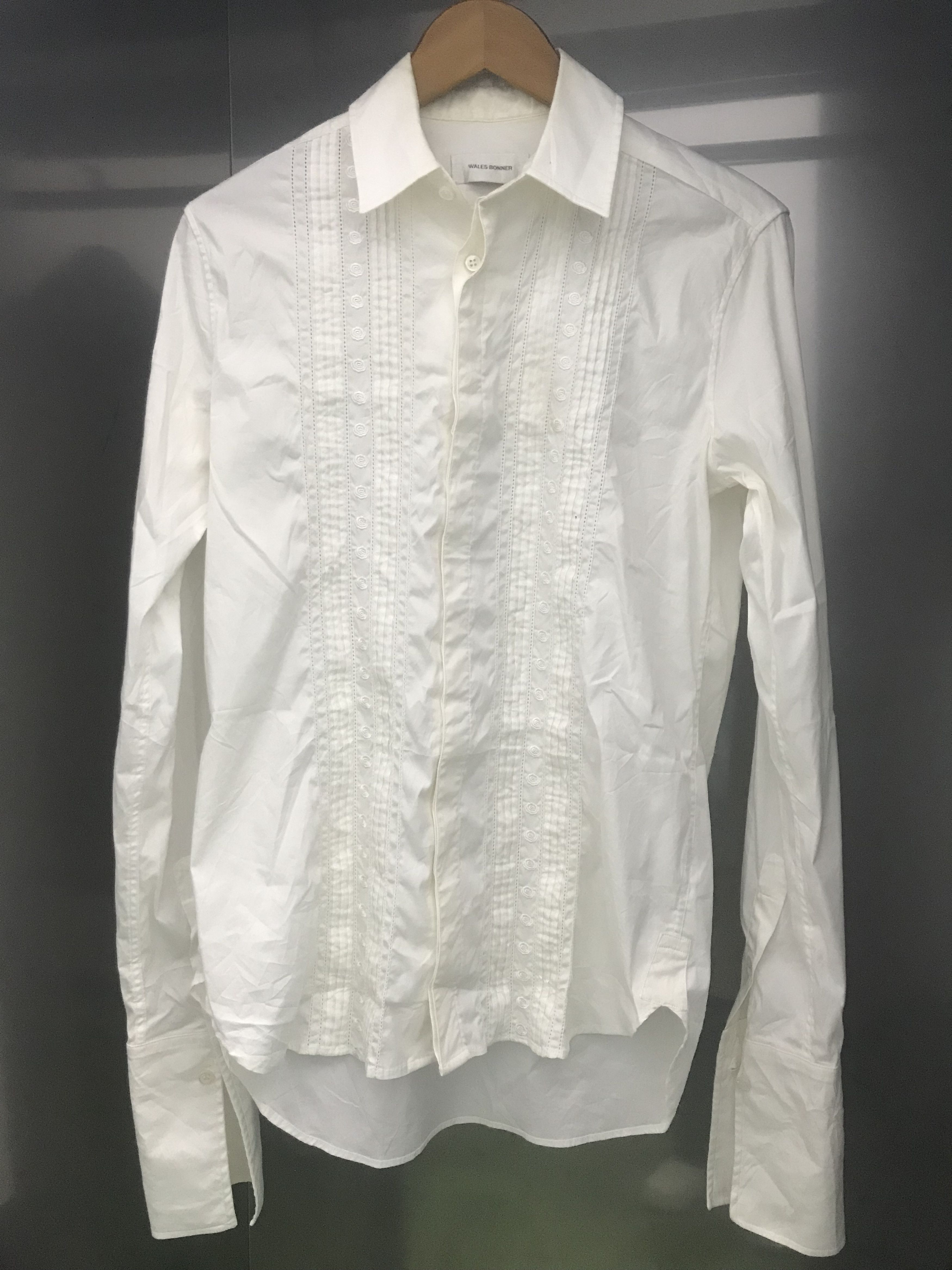 Wales Bonner Wales Bonner - Santiago Guayabera Poplin Shirt Size US S / EU 44-46 / 1 - 1 Thumbnail