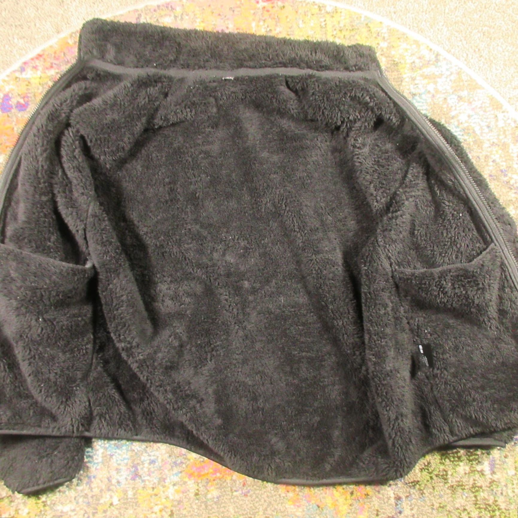Uniqlo Uniqlo Teddy Sherpa Jacket Womens M Oversized Black High Pile Fleece Full Zip Size M / US 6-8 / IT 42-44 - 6 Thumbnail