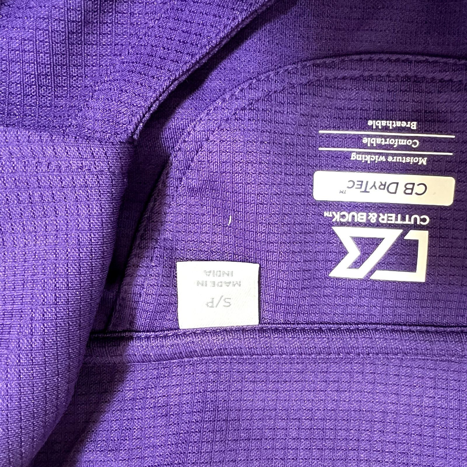 Cutter & Buck Cutter & Buck CB DryTec Women's V-NeckPolo Size S Purple Size S / US 4 / IT 40 - 2 Thumbnail