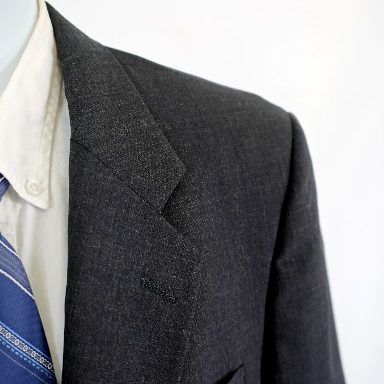 Dior Christian Dior Monsieur 40R Gray Wool Blazer 2 Button Constr Size 40R - 2 Thumbnail
