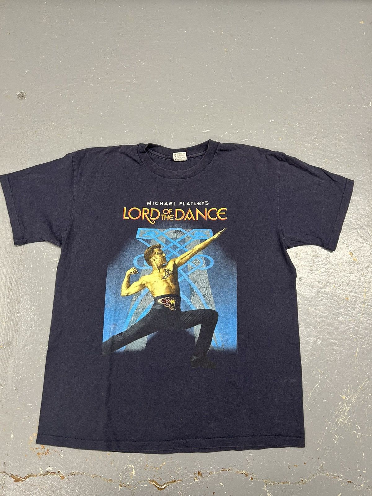 Band Tees × Vintage Crazy Vintage 90s Essential Lord of the Dance Graphic Shirt Size US XL / EU 56 / 4 - 1 Thumbnail