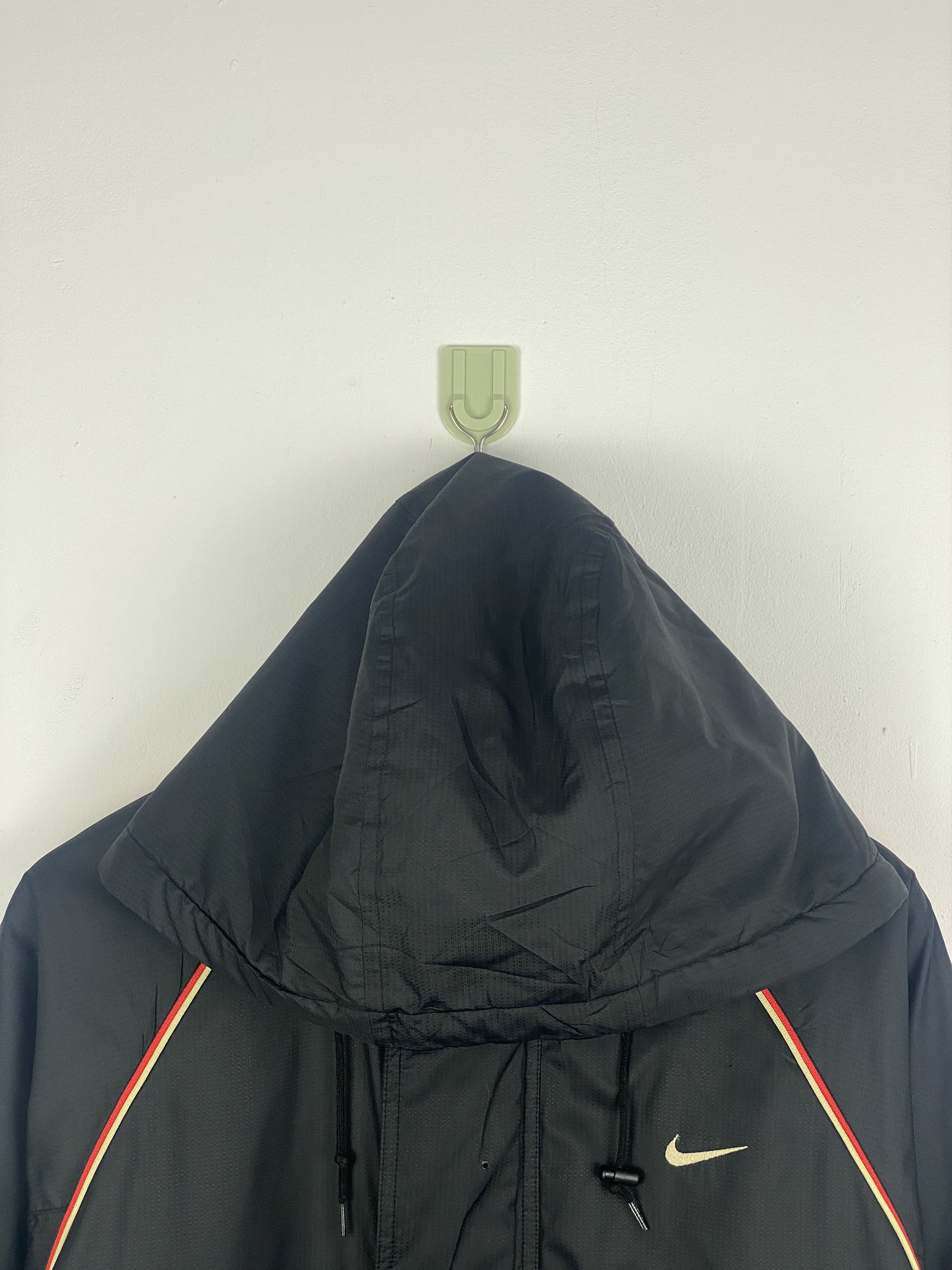 Nike Vintage 90s Nike Zipper Up Long Jacket Black Size US M / EU 48-50 / 2 - 2 Thumbnail