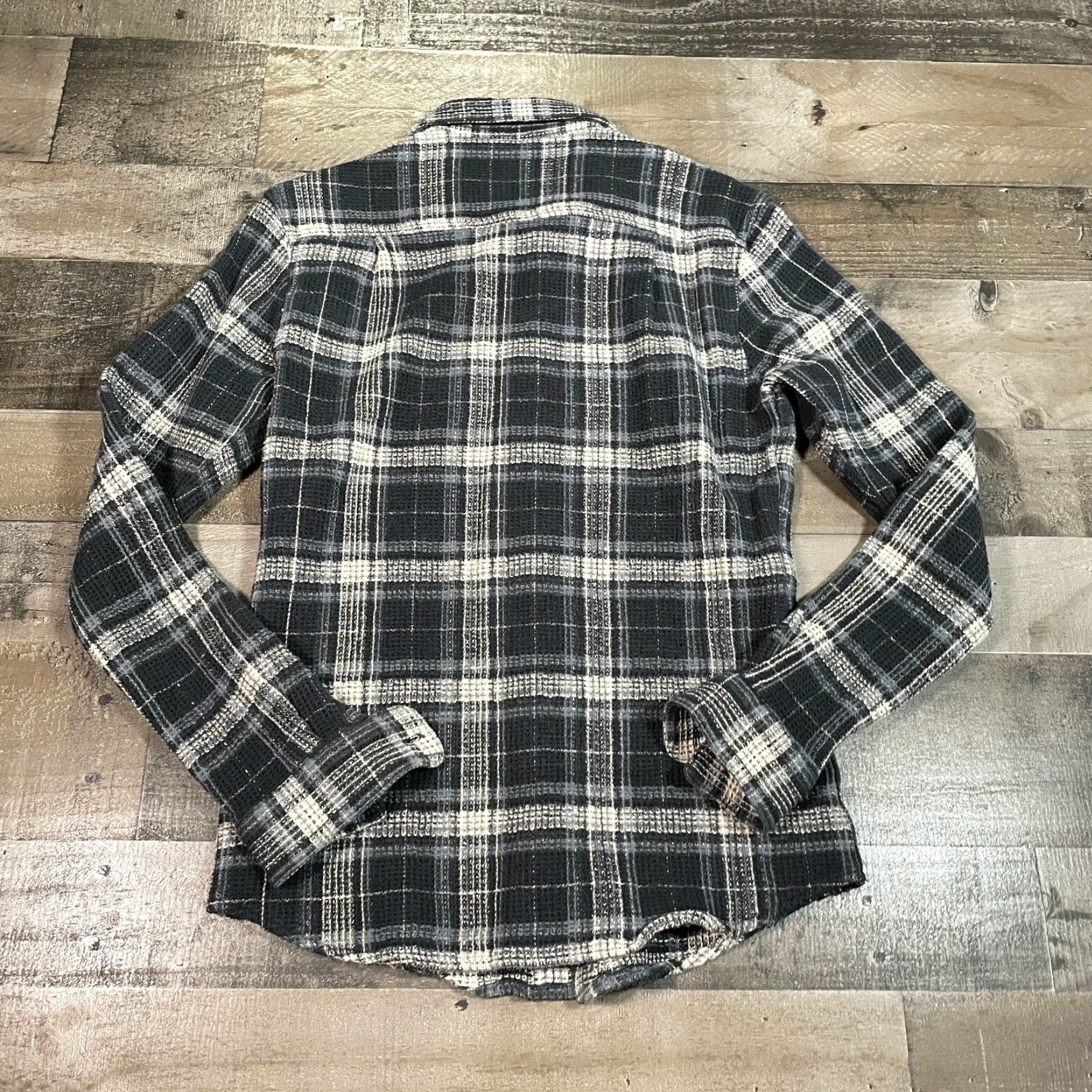 Vintage Farrell Button-Up Shirt Mens S Small Black Plaid Long Sleeve Casual Cotton Flannel, Button, Pockets, Regular Fit Size US S / EU 44-46 / 1 - 2 Thumbnail