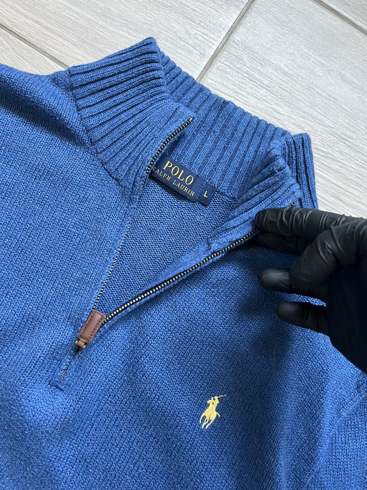 Polo Ralph Lauren × Vintage Vintage Polo Ralph Lauren Sweater 1/3 Zip 90s Y2K Streetwear Size US L / EU 52-54 / 3 - 5 Thumbnail