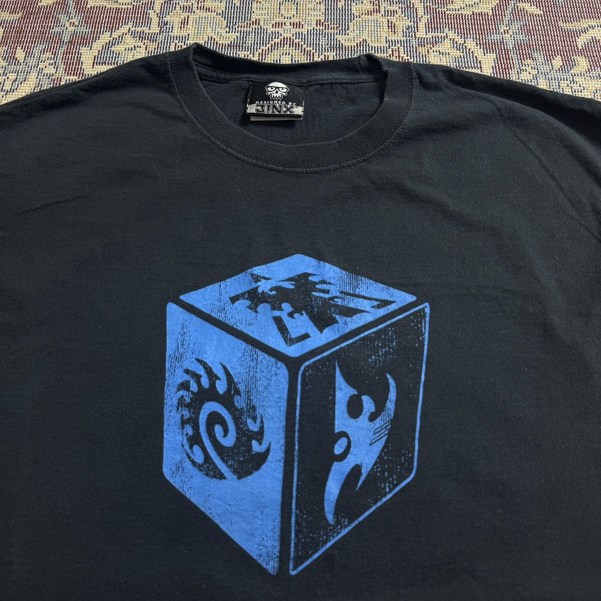 Playstation 2000s Starcraft Blizzard microsft video game promo tee y2k Size US L / EU 52-54 / 3 - 1 Thumbnail