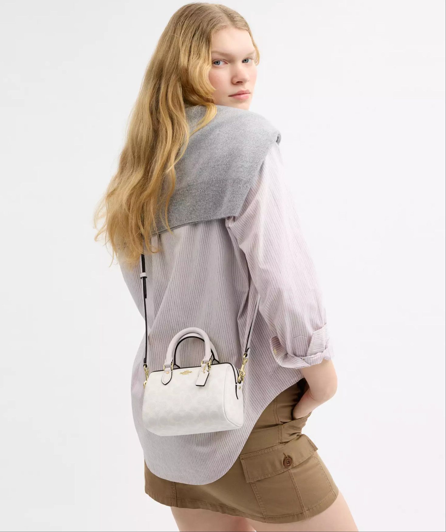 Coach Mini Rowan Crossbody Bag In Signature Canvas CW329 Size ONE SIZE - 9 Thumbnail