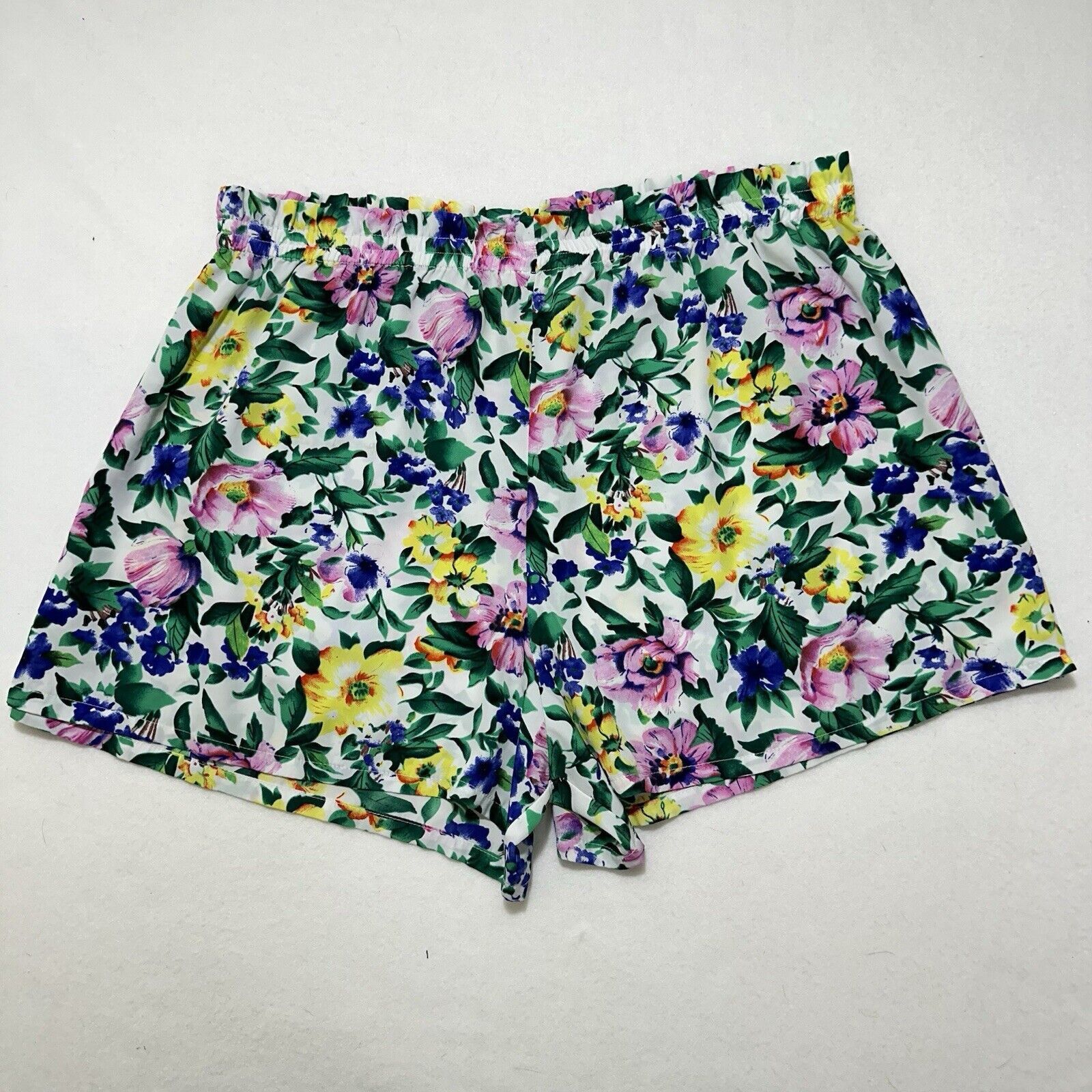 Victoria's Secret Vintage Victoria's Secret Small Sleep Pajama Shorts Floral Size 28" / US 6 / IT 42 - 1 Thumbnail