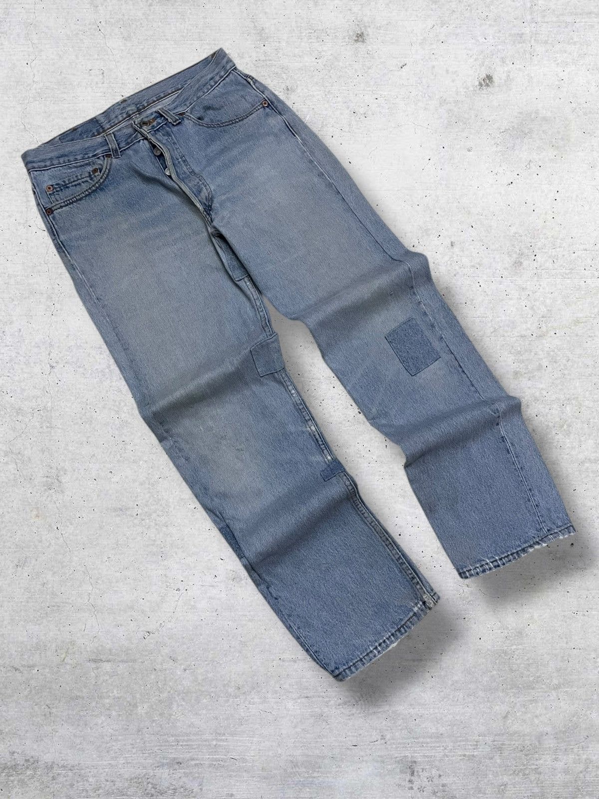 Levi's Vintage Clothing VINTAGE 501 LEVIS USA DESIGNER 90S OG PATCHWORK GRUNGE DENIM Size US 30 / EU 46 - 2 Thumbnail