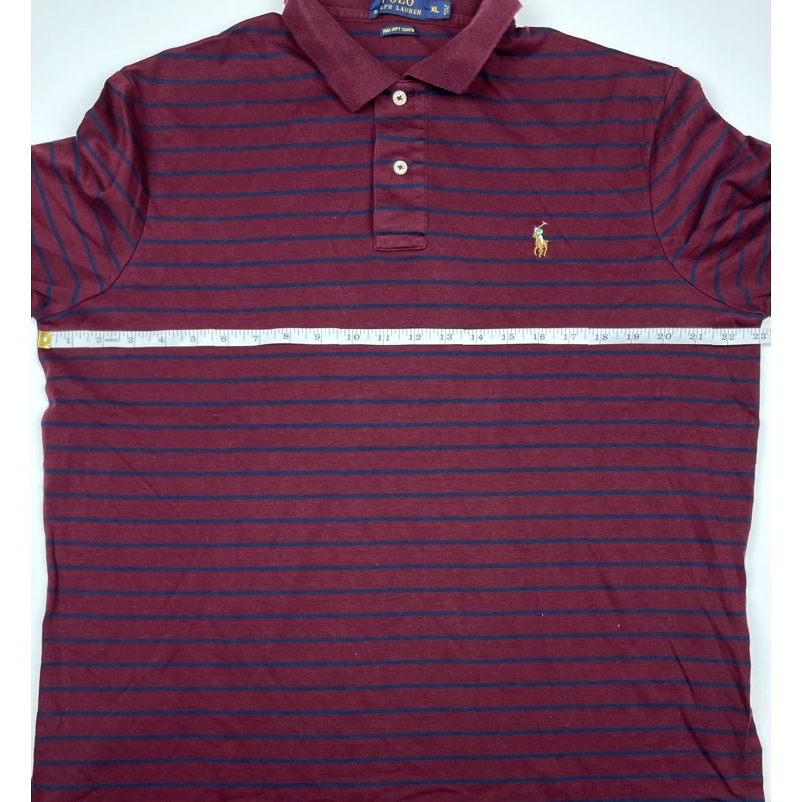 Polo Ralph Lauren Polo Ralph Lauren Mens Golf Polo Shirt Short Sleeve Pima Cotton Striped XL Multicolor Size US XL / EU 56 / 4 - 5 Thumbnail