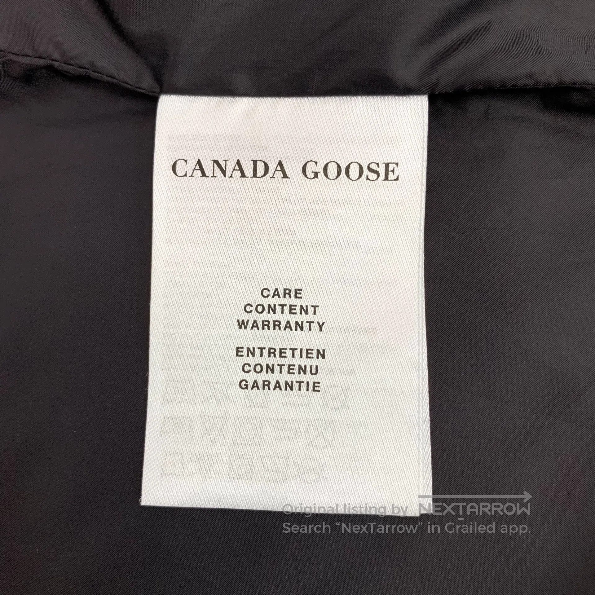 Canada Goose Canada Goose Navy Blue Logo Patch Collar Zipper Long Sleev Size US XL / EU 56 / 4 - 7 Thumbnail
