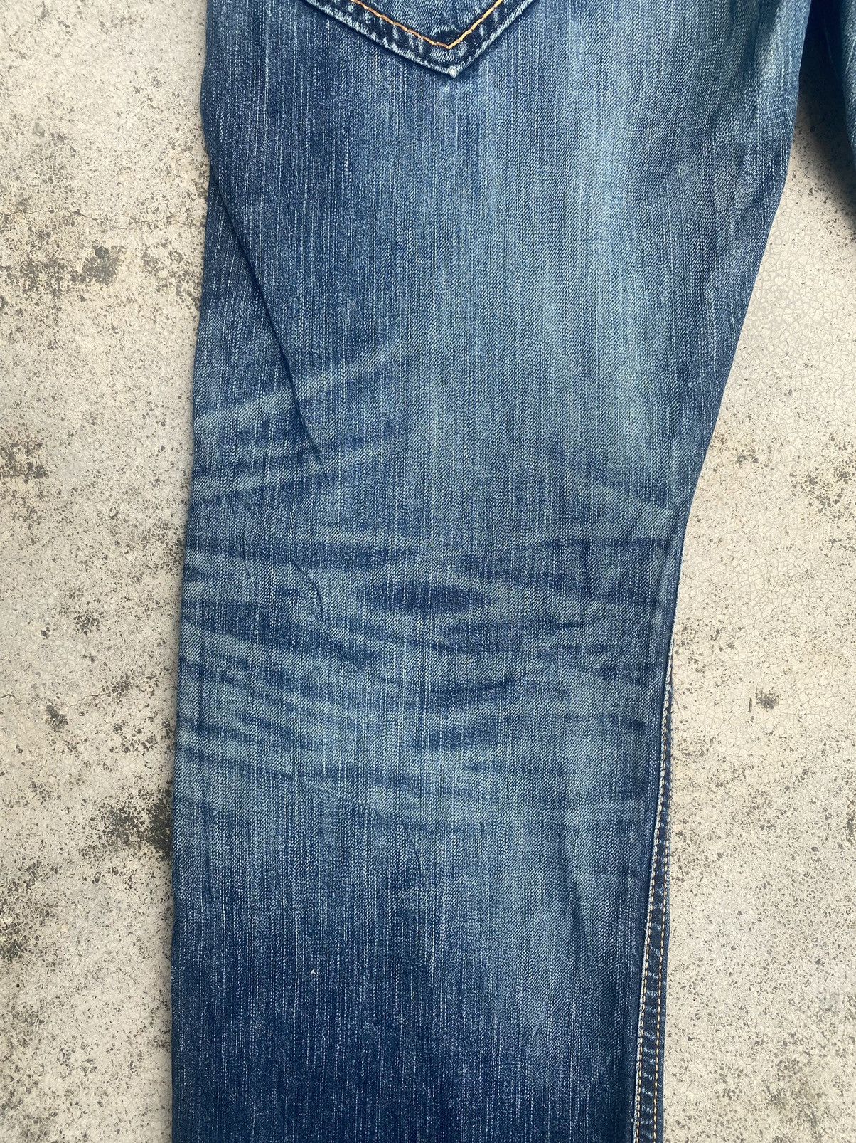 Edwin × Japanese Brand × Vintage Vintage y2k Edwin Faded Loose Denim Jeans Size US 36 / EU 52 - 17 Thumbnail