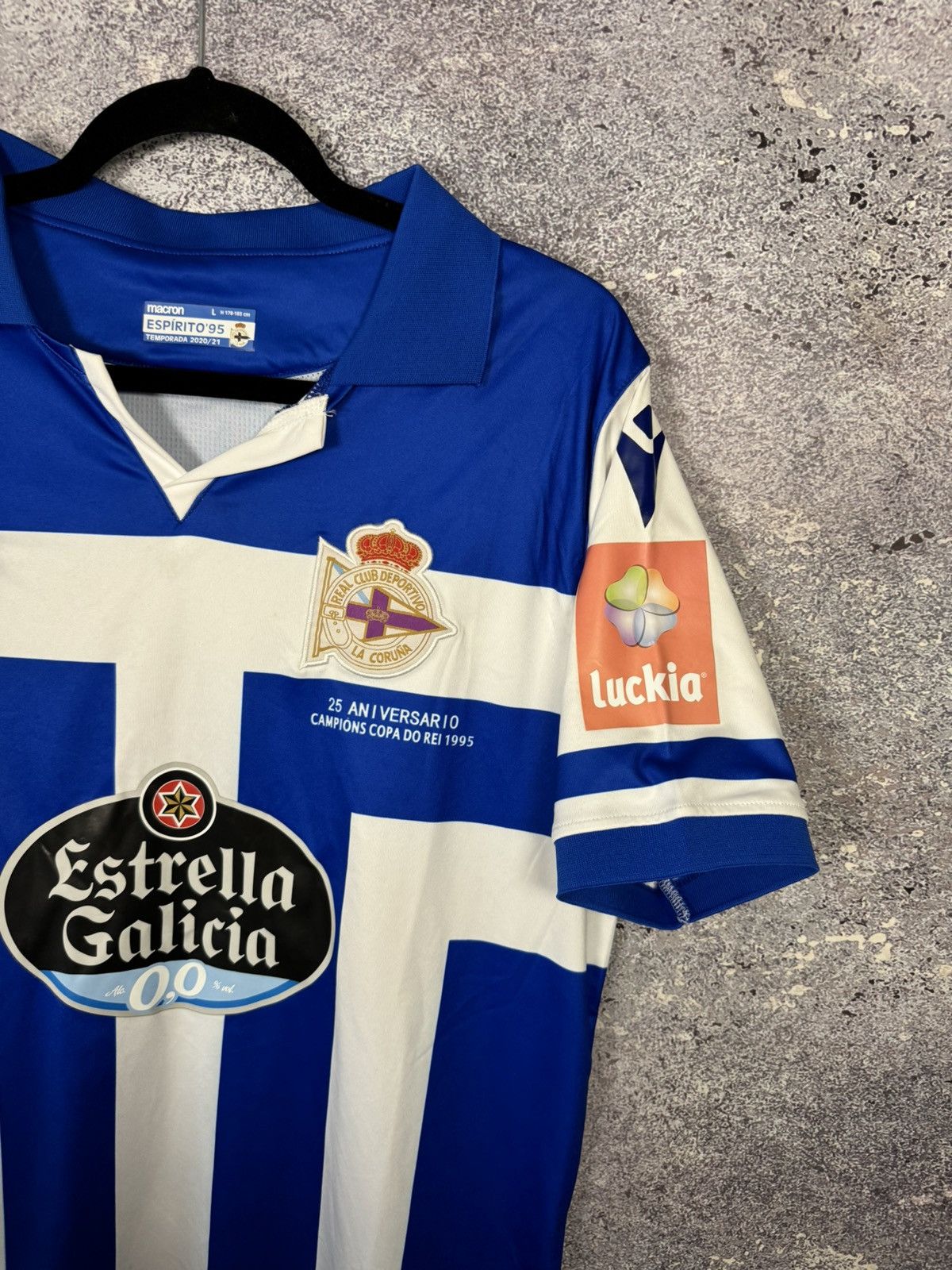 Macron × Vintage Deportivo de La Coruna 2020/21 Macron Soccer Jersey Size US L / EU 52-54 / 3 - 9 Thumbnail