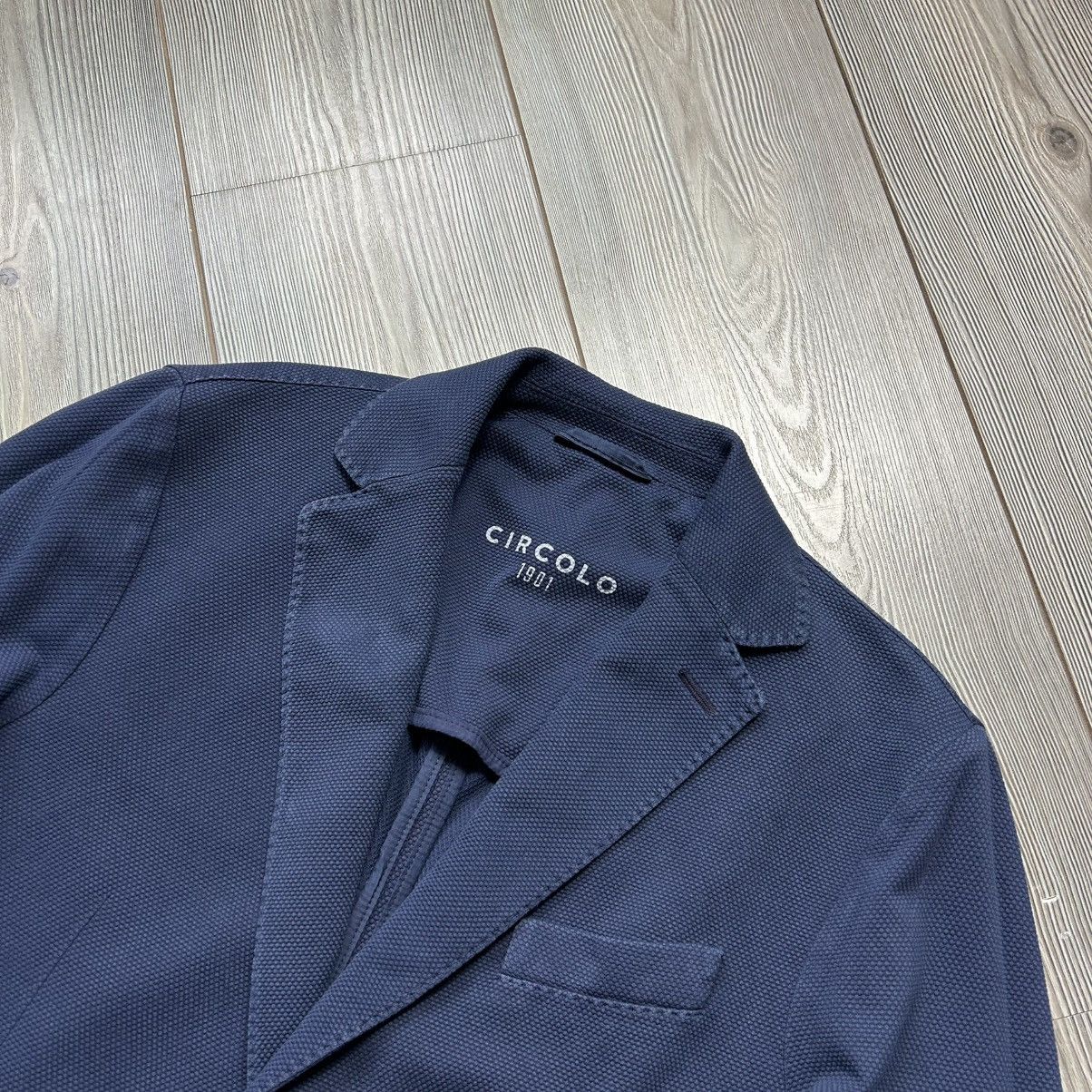 Circolo 1901 Circolo 1901 Cotton Stretch Blue Sport Blazer Jacket 52 Size US L / EU 52-54 / 3 - 7 Thumbnail