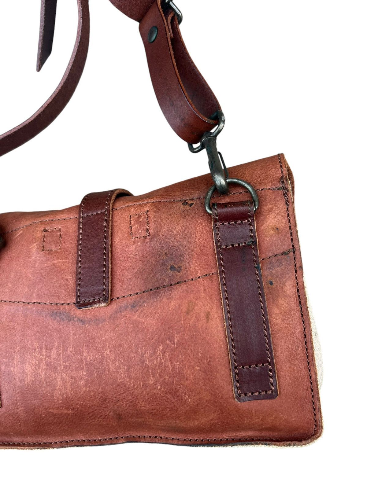 Leather Vintage Agility Japan Patina Leather Hybrid Bag Size ONE SIZE - 10 Thumbnail
