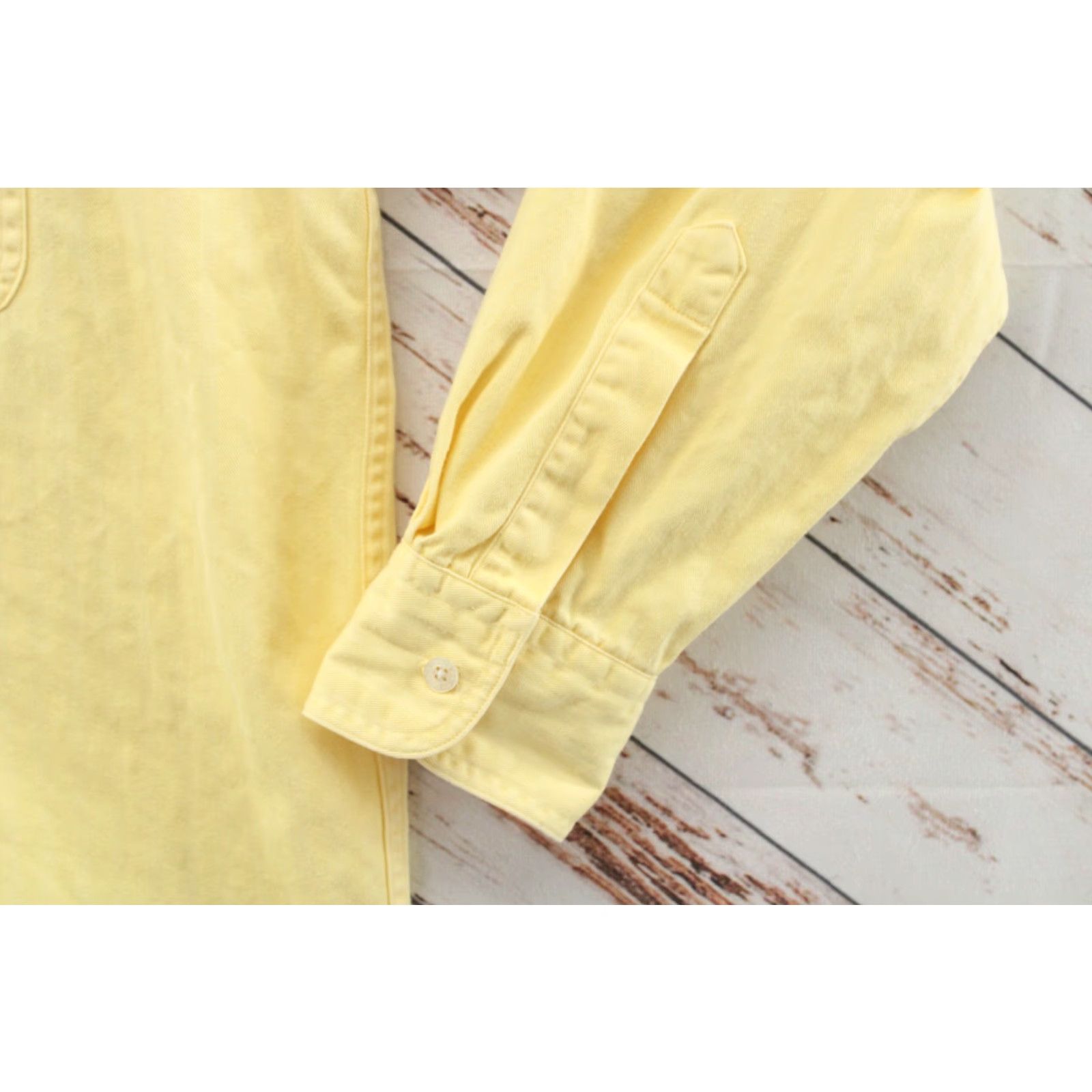 Chaps VTG Chaps Ralph Lauren Shirt Mens L Yellow Oxford Button-Down Long Sleeve Size US L / EU 52-54 / 3 - 3 Thumbnail