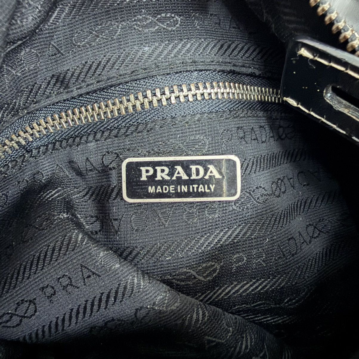 Prada Prada Black Leather Dinner Bag Size ONE SIZE - 12 Thumbnail